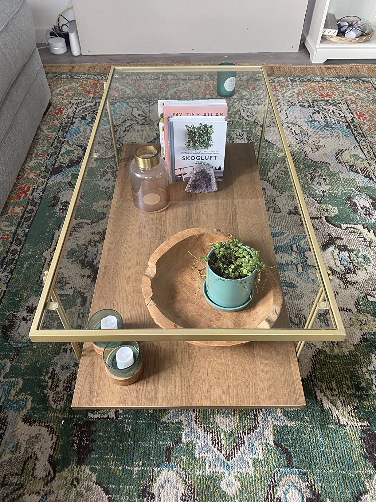 26/mo Finance Nathan James Asher MidCentury Rectangle Coffee Table