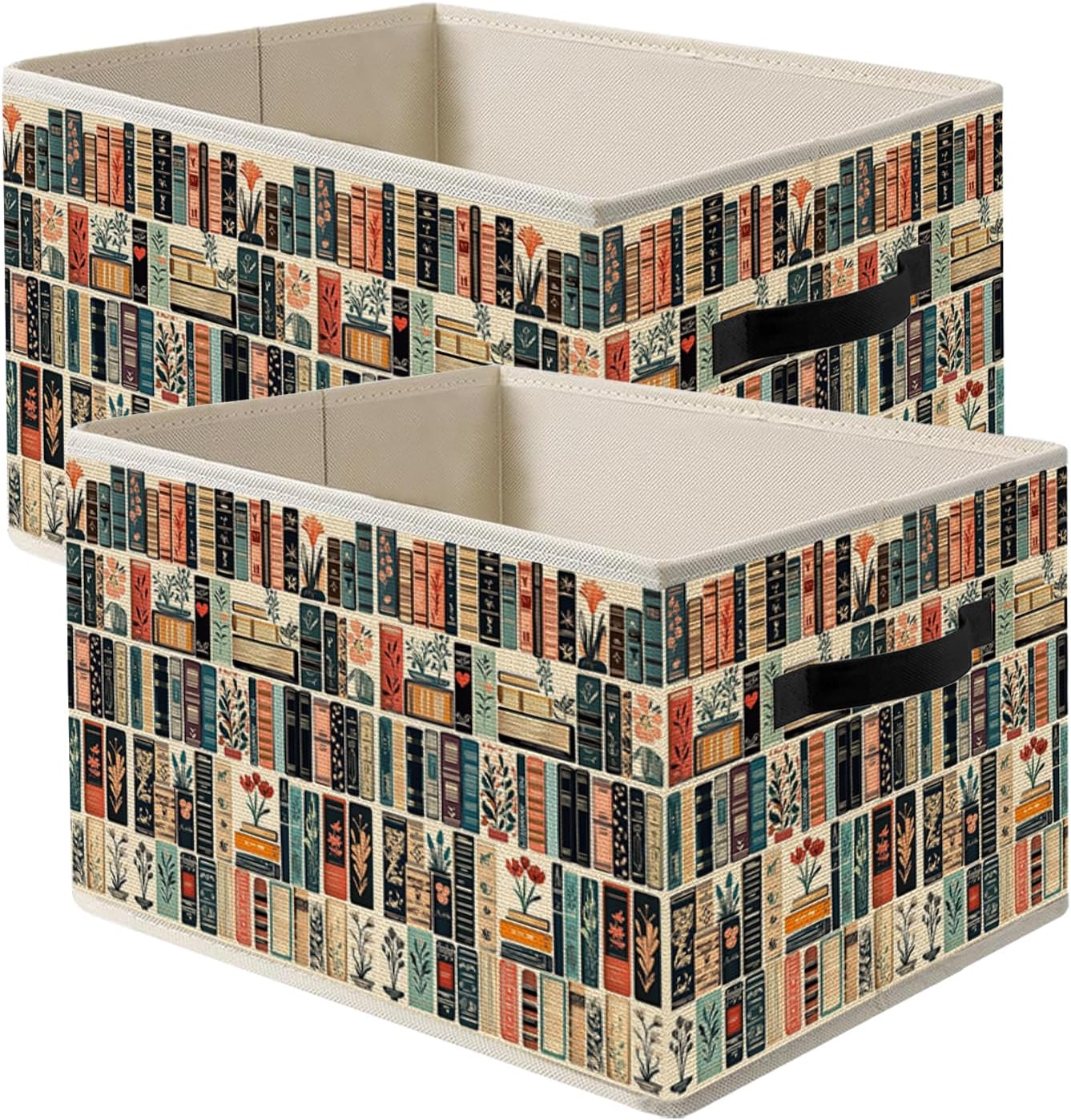 Construction Truck Storage Bin Box with Handles, Excavator Tractor Vehicle Foldable Organizer Basket Toybox for Toddler Boys Kids Nursery Bedroom Playroom Clothes Toys Books