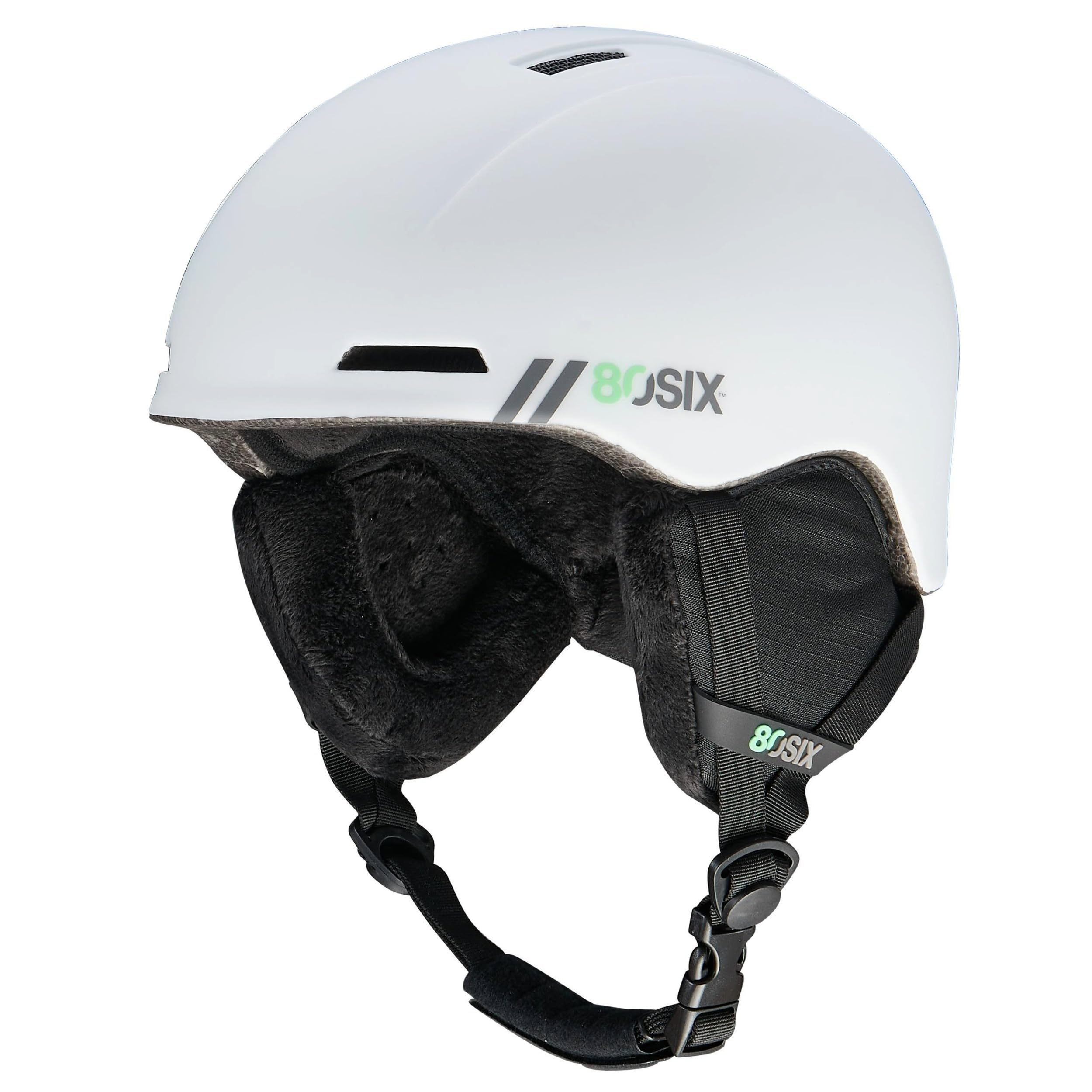 80SIX Ski Helmet – Lightweight Protection for Skiing, Snowboarding, Skating – Unisex Snow Sports Helmet for Men Women Yout (Gray Matte, M/L) (White Matte, L/XL)
