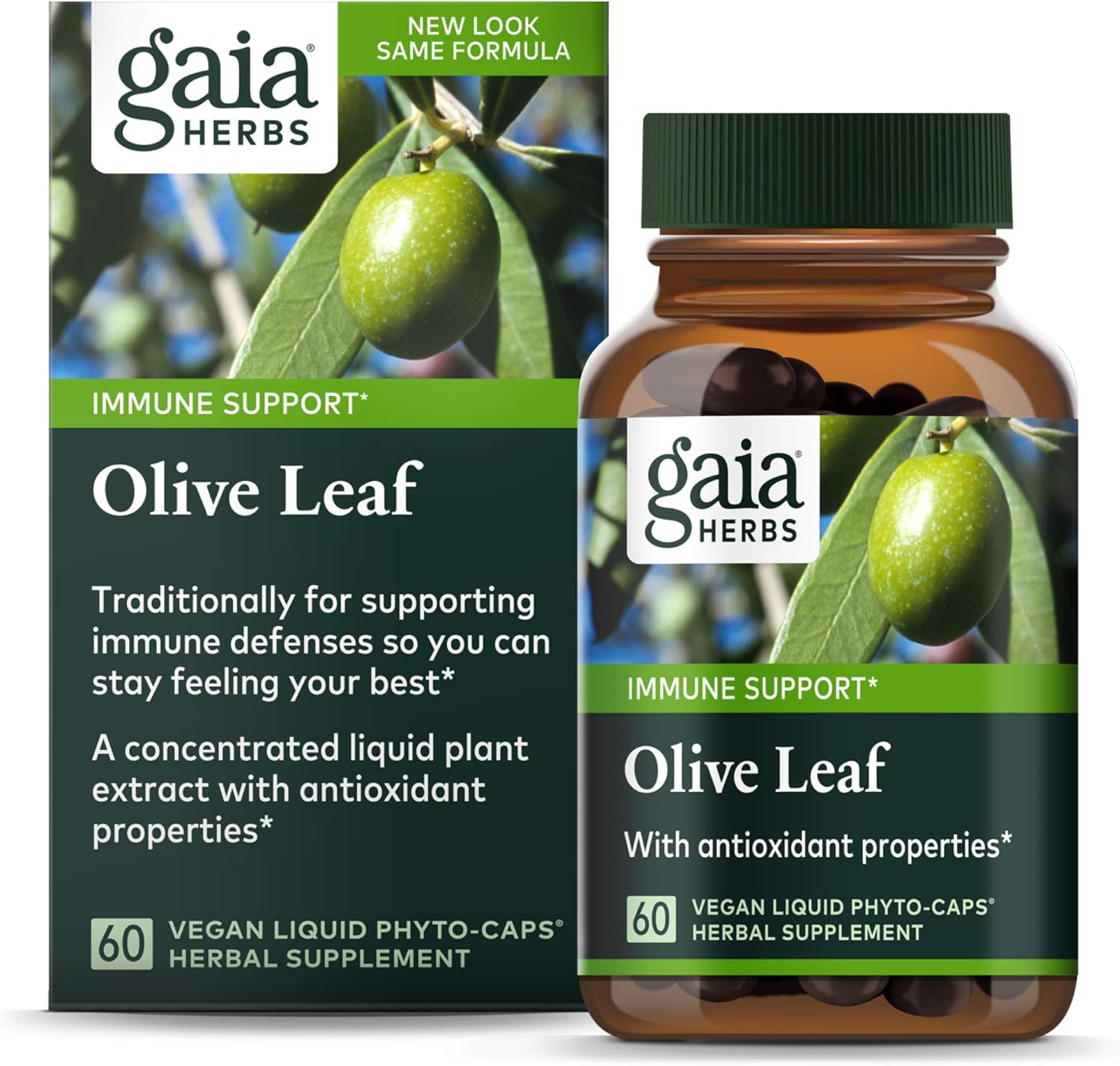 Gaia Herbs Olive Leaf Traditional Immune Health Support