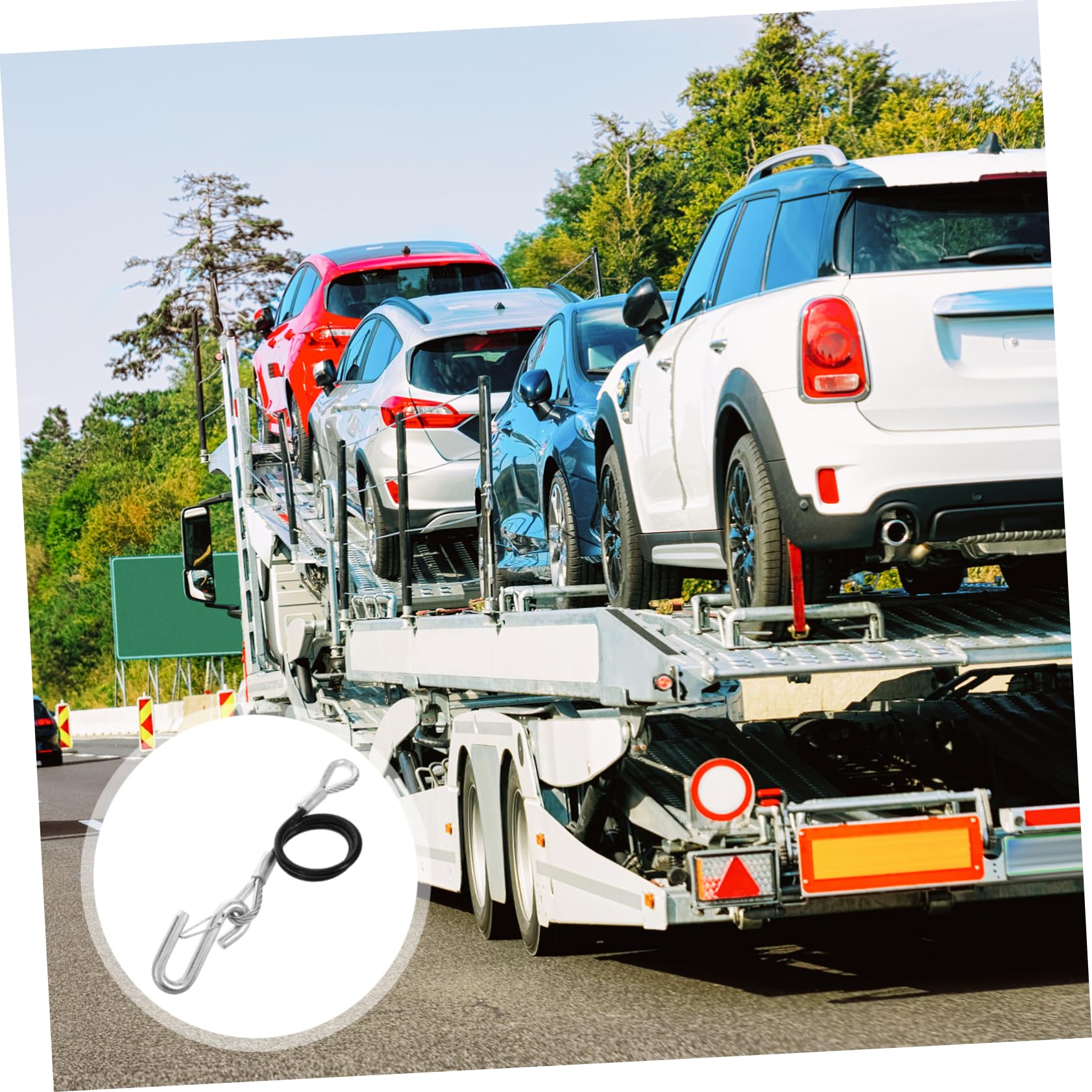HAPINARY Trailer Accessories Heavy Duty Towing Cable Hook Safety Chain for Car Tractor Rope