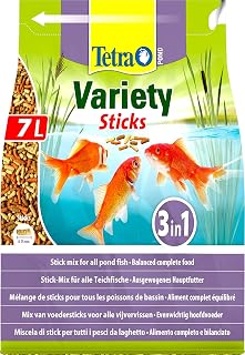 Tetra Pond Fish Food Variety Sticks 7L, Stick Mix Fish Food for All Pond Fish