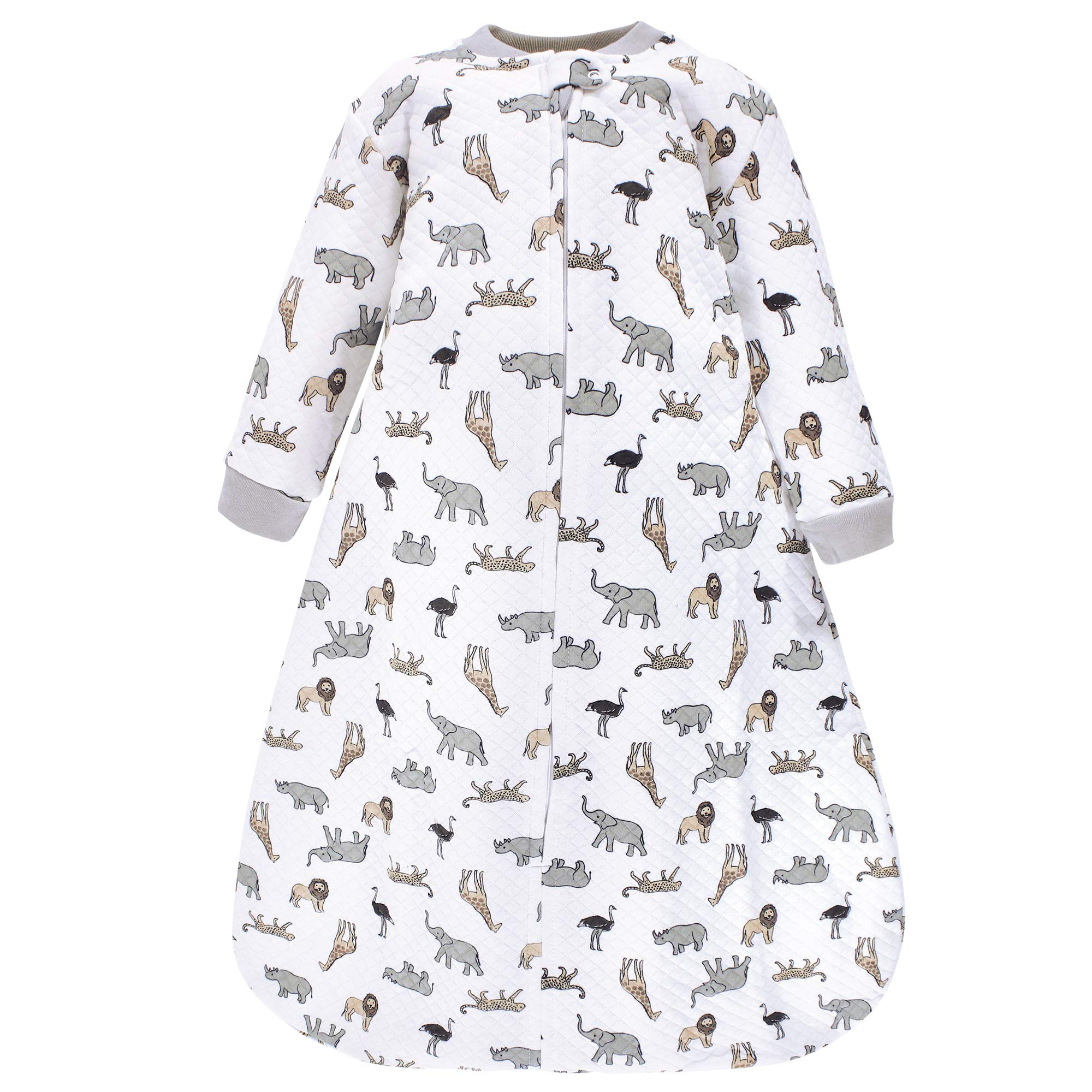 Hudson Baby Unisex Baby Premium Quilted Long Sleeve Sleeping Bag and Wearable Blanket