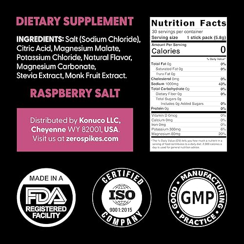 Miniatura 9 de Paquetes de polvo sin electrolitos de azúcar  Mezcla de bebidas cetogénicas y sales en ayunas  Suplementos los nutrientes clave de hidratación que