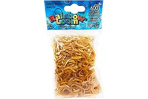 Rainbow Loom® Gold Rubber Bands with 24 C-Clips - The Ultimate Value...