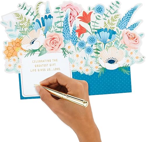 Miniatura 5 de Hallmark Paper Wonder - Tarjeta desplegable de aniversario para esposa o novia (ramo exhibible)