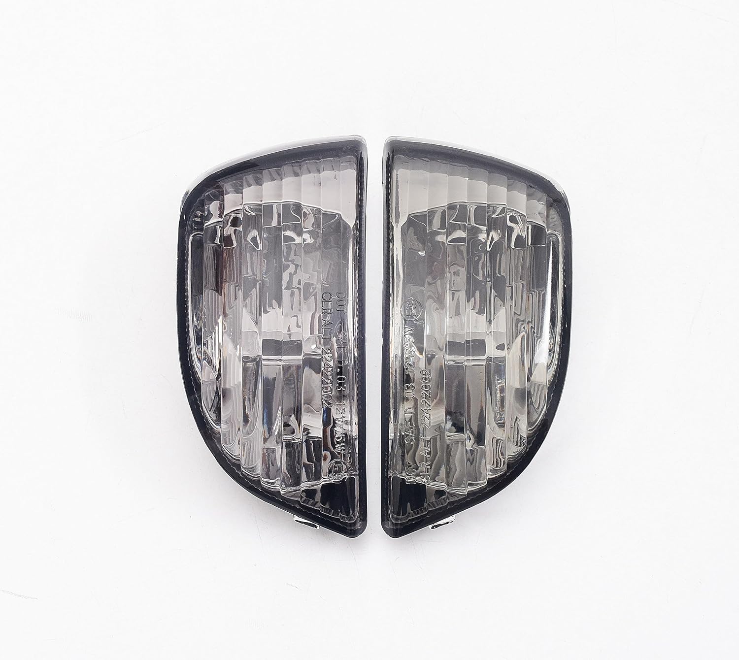 TOPZONE Compatibel for Triumph Sprint ST; Year:2005-2012; Front Turn Signal Indicator Blinker Light Lamp Lens T2705280/ T2705290 (Smoke)