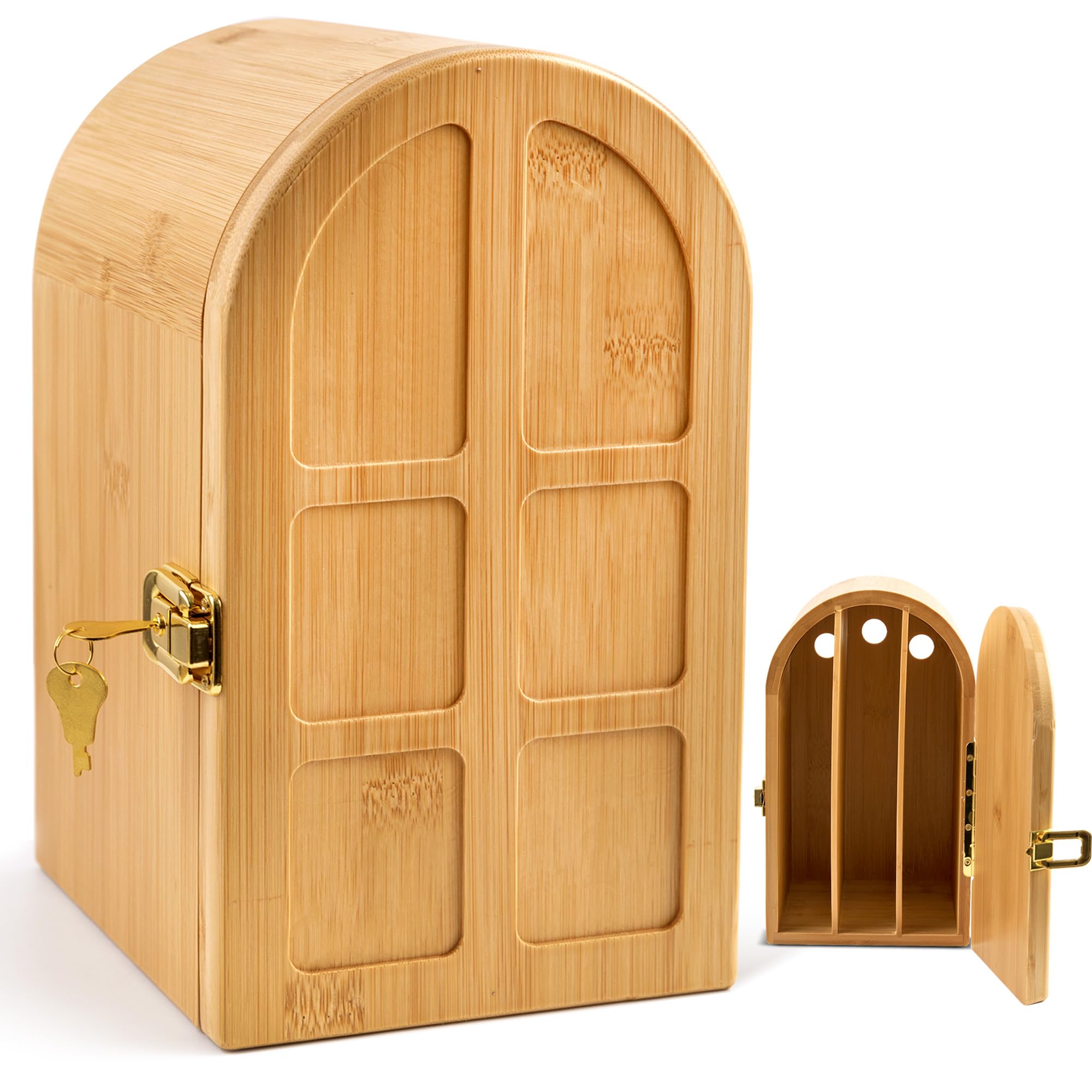 Amazon.com: COZFUR Bamboo Phone Jail with Lock, Phone Box for
