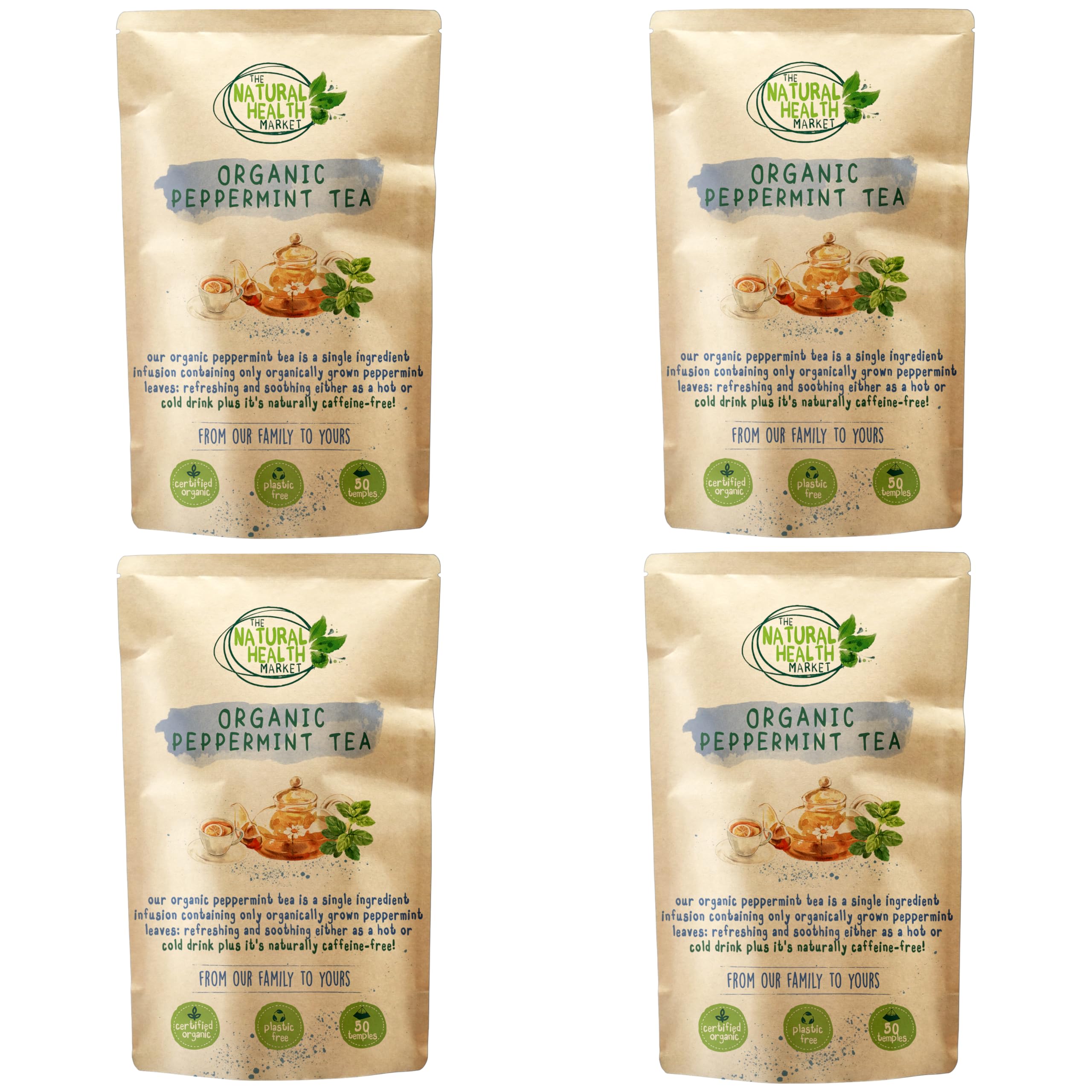 Organic Ginger Tea Bags – Strong Pure Ginger Root Herbal Tea – Plastic-Free & Caffeine-Free – Soil Association Organic – 50 Compostable Tea Bags – The Natural Health Market — view 35