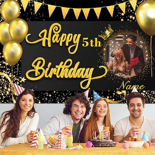 Vista 107 de Suministros decorativos personalizados para fiesta de cumpleaños de castillo de princesa, pancarta de fondo de cumpleaños rosa real para fiesta