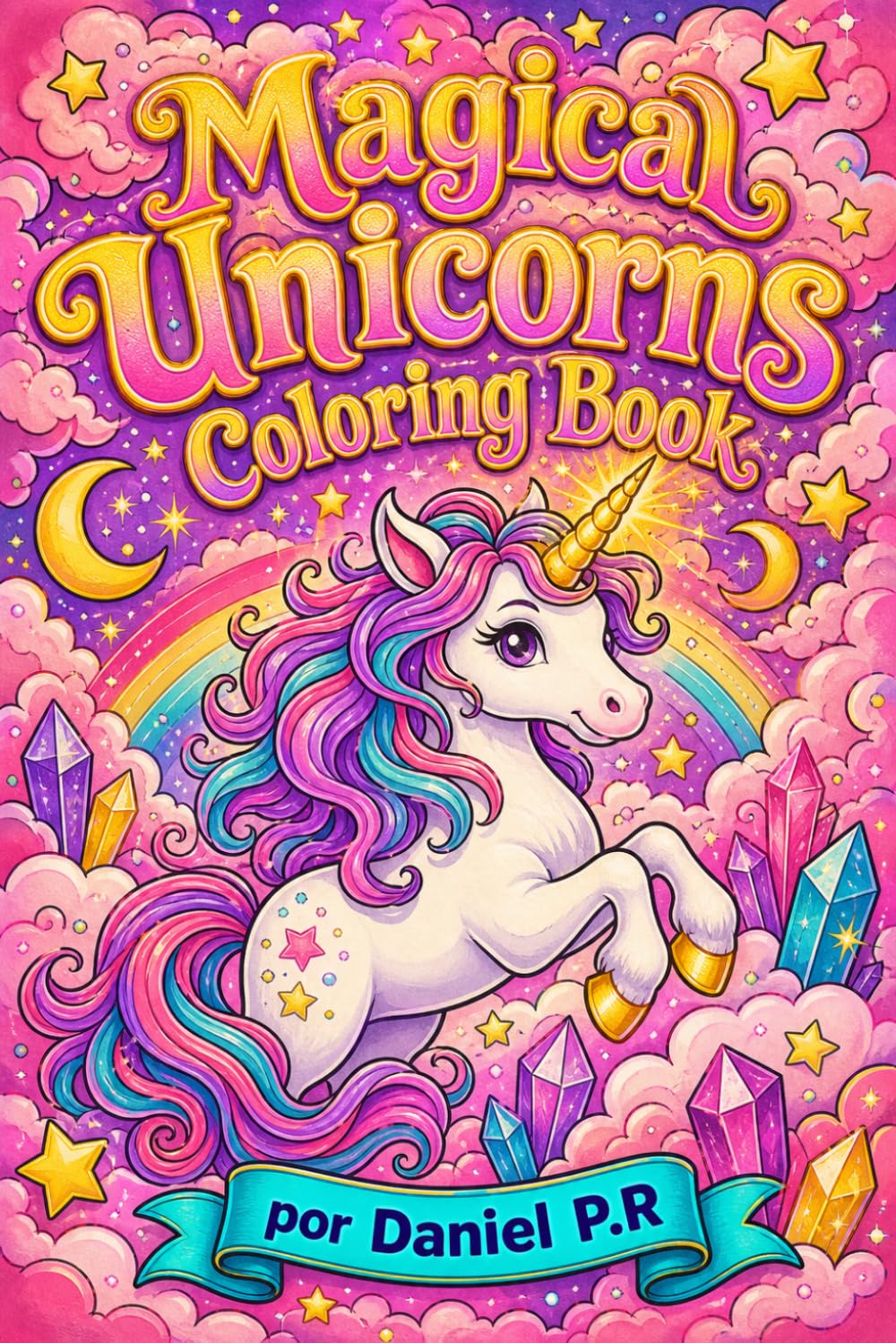 Magical Unicorns Coloring Book