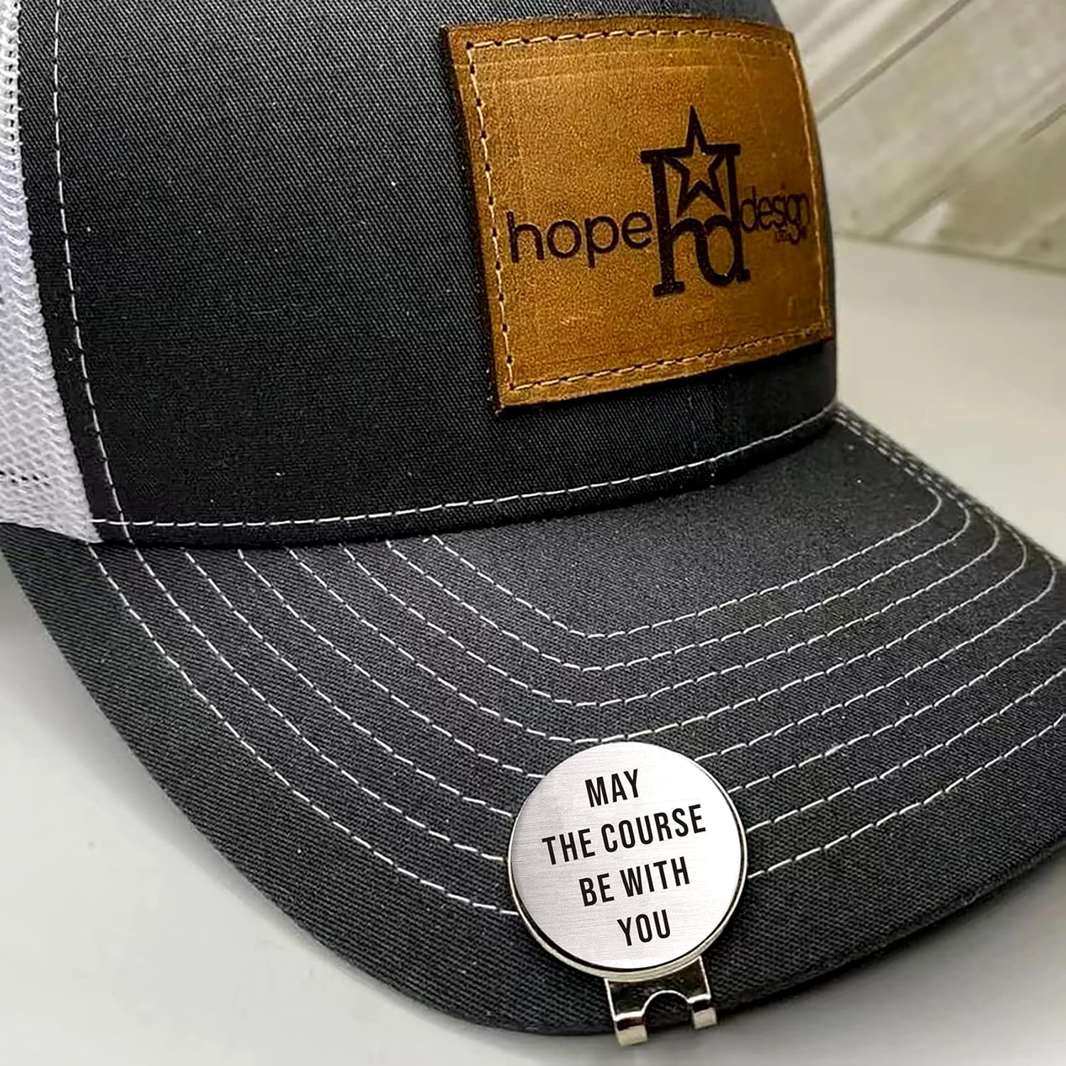 review Warehouse No.9 May The Course Be with You Golf Ball Marker with Magnetic Hat Clip, Golf Marker for Golf Lovers, Men, Husband, Boyfriend, Dad Golf Accessories Gift