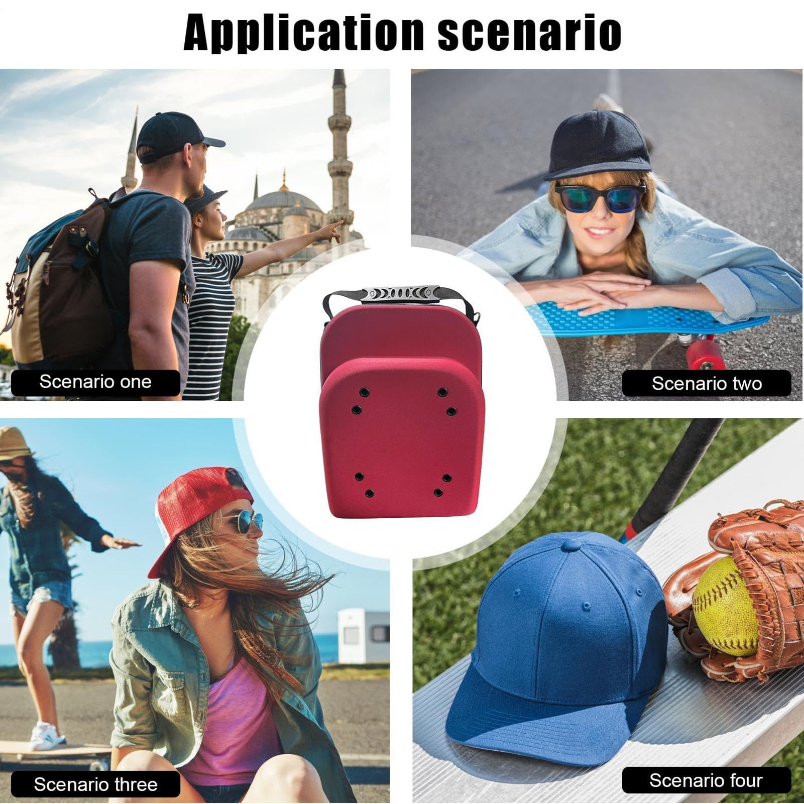 Bolsa organizadora para sombreros deportivos, estuche de viaje para | Sombrero Estuche para gorra de béisbol c