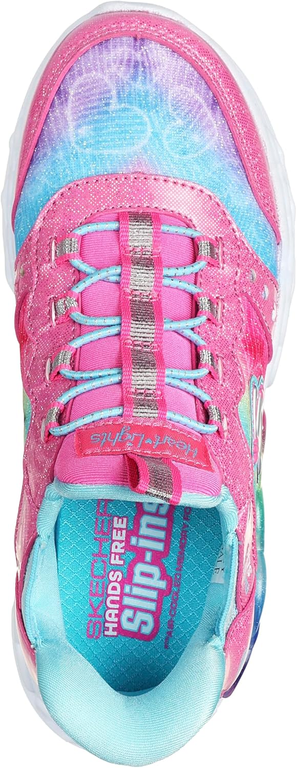 Skechers Girls Infinite Heart Lights-Eternal Shimmer - Image 3
