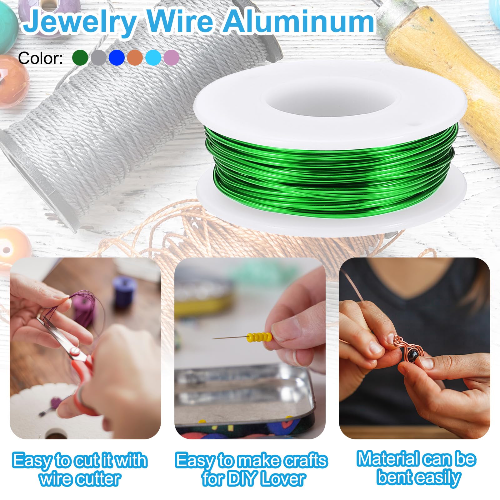 PATIKIL 18 Gauge 1 mm Aluminum Craft Wire - Image 3
