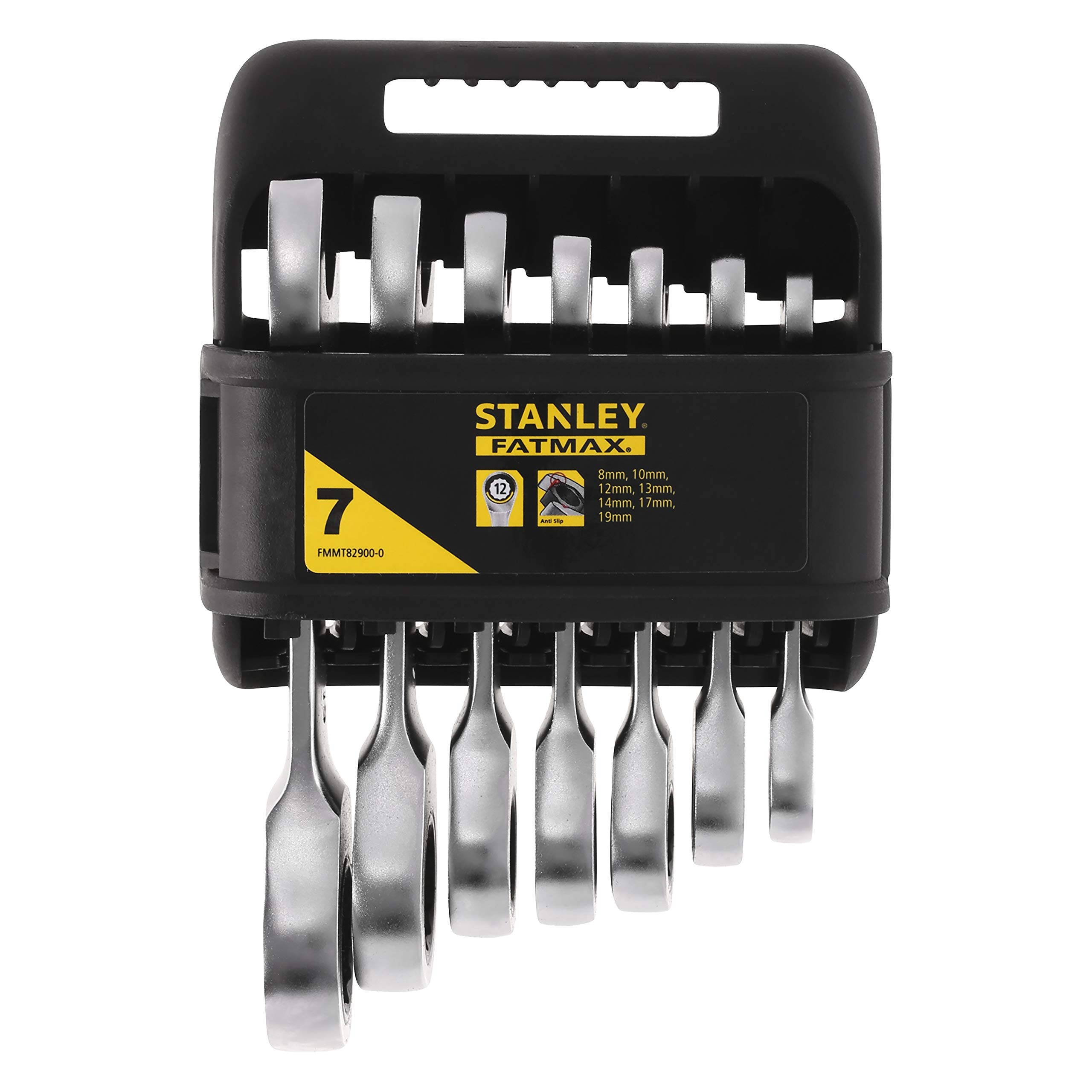 STANLEY FATMAX Set 7 chiavi combinate a cricchetto corte