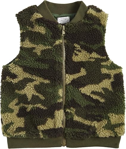 Mud Pie Bebé Camo Shirling Chaleco
