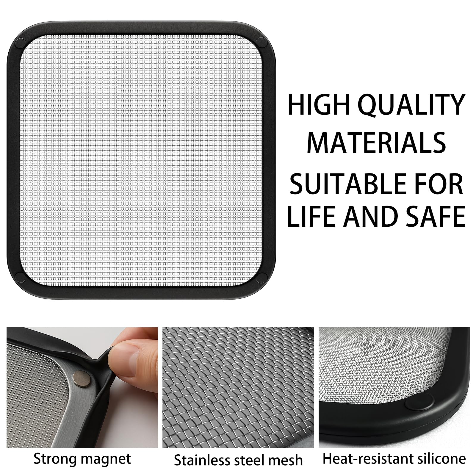 Protezione magnetica per friggitrice ad aria calda Airfryer accessorio per Philips HD9285/HD9270 (6.2L-7.2L) & Cosori 5.5L/6L/6.2L/10.8L, resistente al calore, efficace protezione per spirale