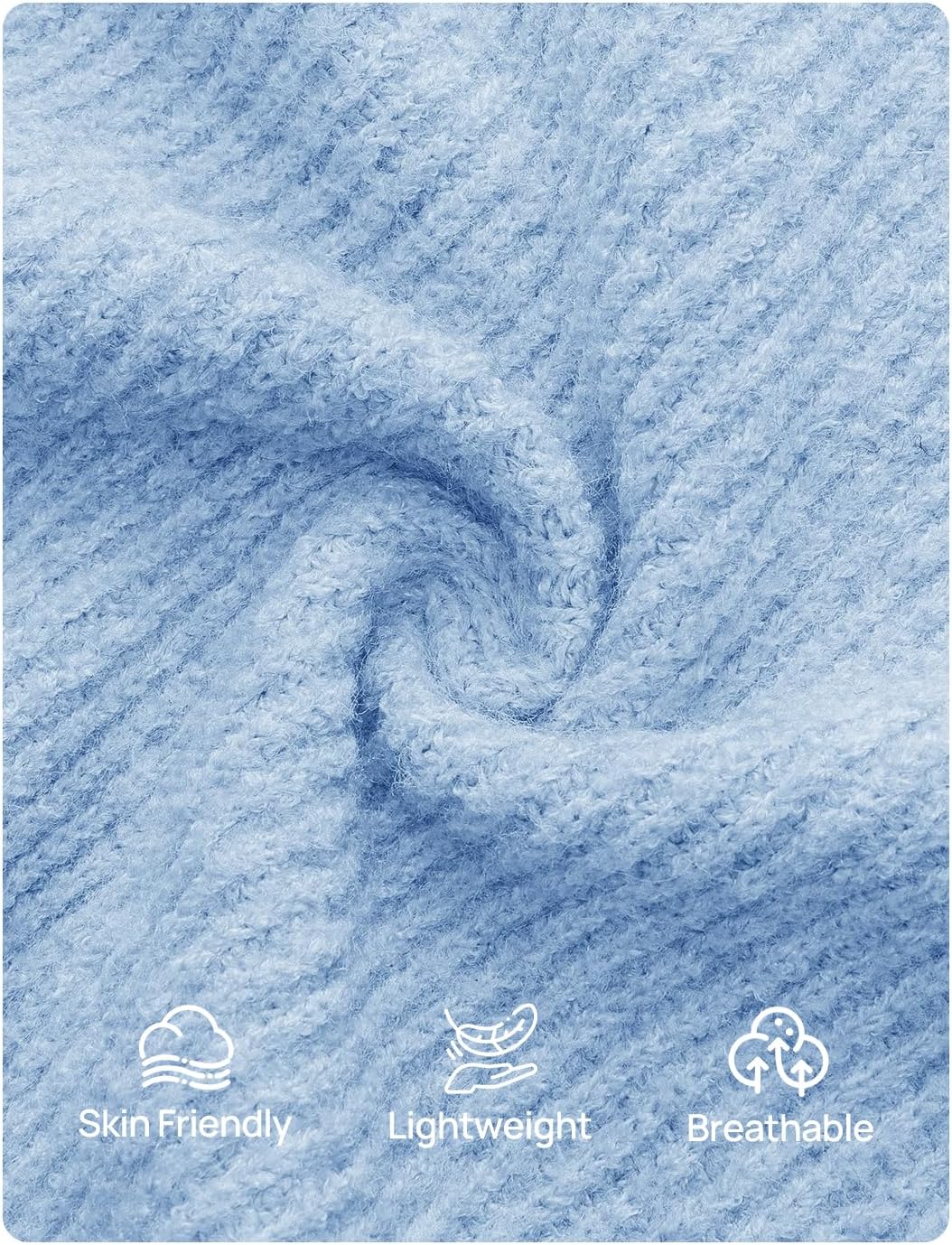 ZESICA Women's Fall Off Shoulder Sweater Dress 2025 Bell Long Sleeve Ribbed Knit Bodycon Formal Maxi Dresses - Image 6