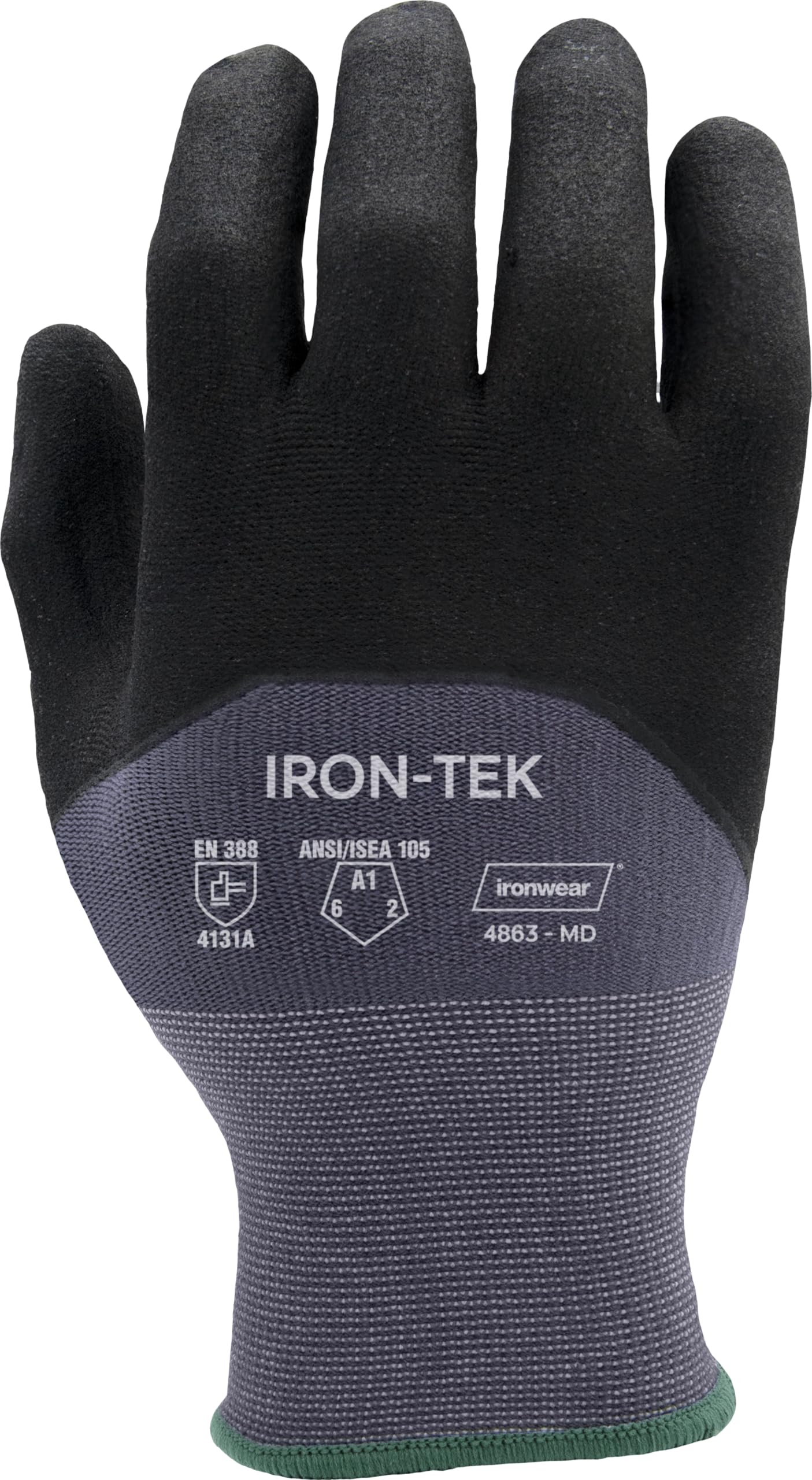 Ironwear 4863 Strong Grip Cut Resistant Glove A4 | High Dexterity & Sensitivity | Breathable Coating | Dozen