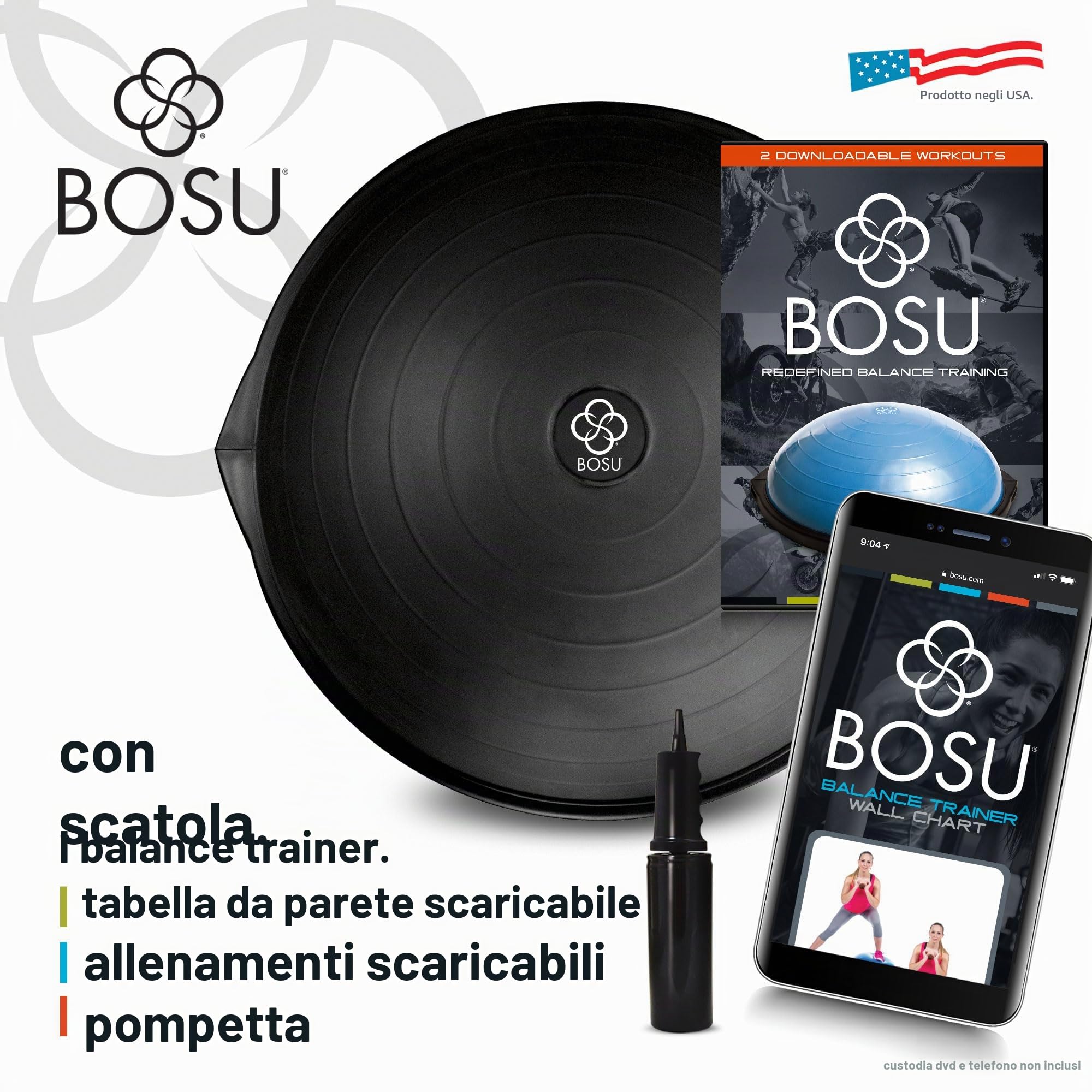 Bosu Balance Trainer Pro Limited Black Edition 65 x 22 cm