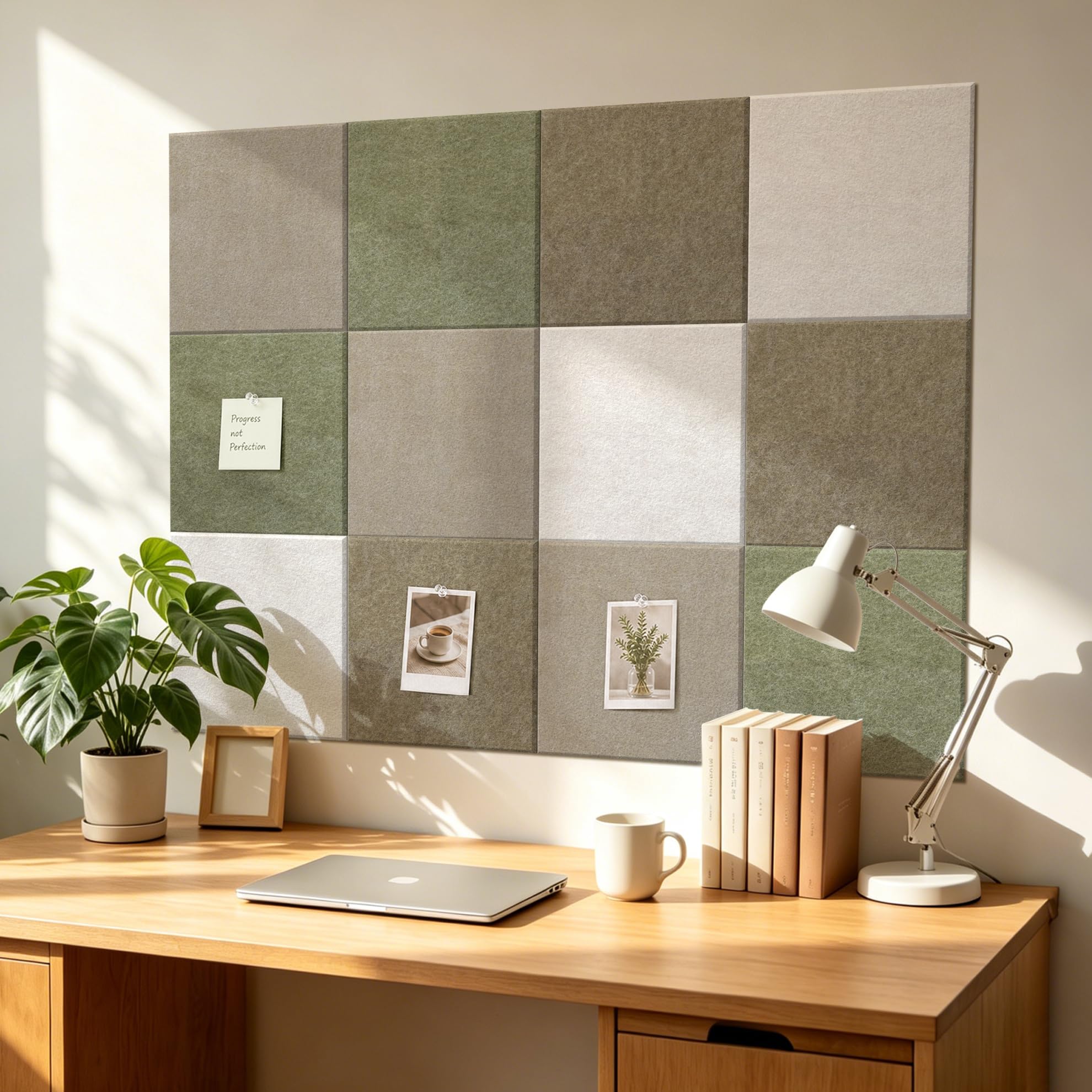 Vieshful Felt Cork Board Alternative 12 Pack 30 x 30 cm Notice Board