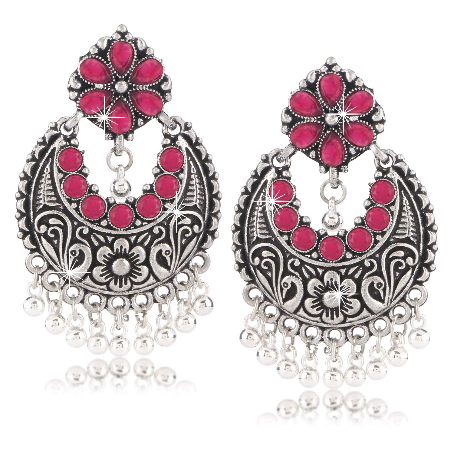 See full amazon price history chart for Yellow Chimes Brass Stylish Craftsmanship Oxidized German Silver Traditional Chand Bali Earrings for Women (Pink, silver) Yellow Chimes Brass Stylish Craftsmanship Oxidized German Silver Traditional Chand Bali Earrings for Women (Pink, silver) (B07NC7TCKZ) Amazon Price History, Amazon Price Tracker