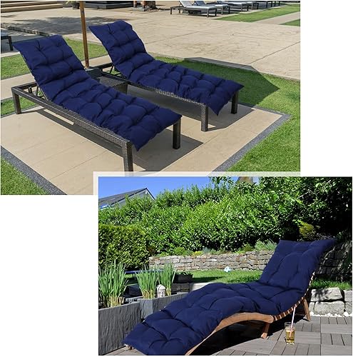 Miniatura 5 de Thyle Cojines de repuesto para columpio de banco de 63 x 19 pulgadas, cojines impermeables para muebles de patio de 2 a 3 plazas, cojín de grosor de