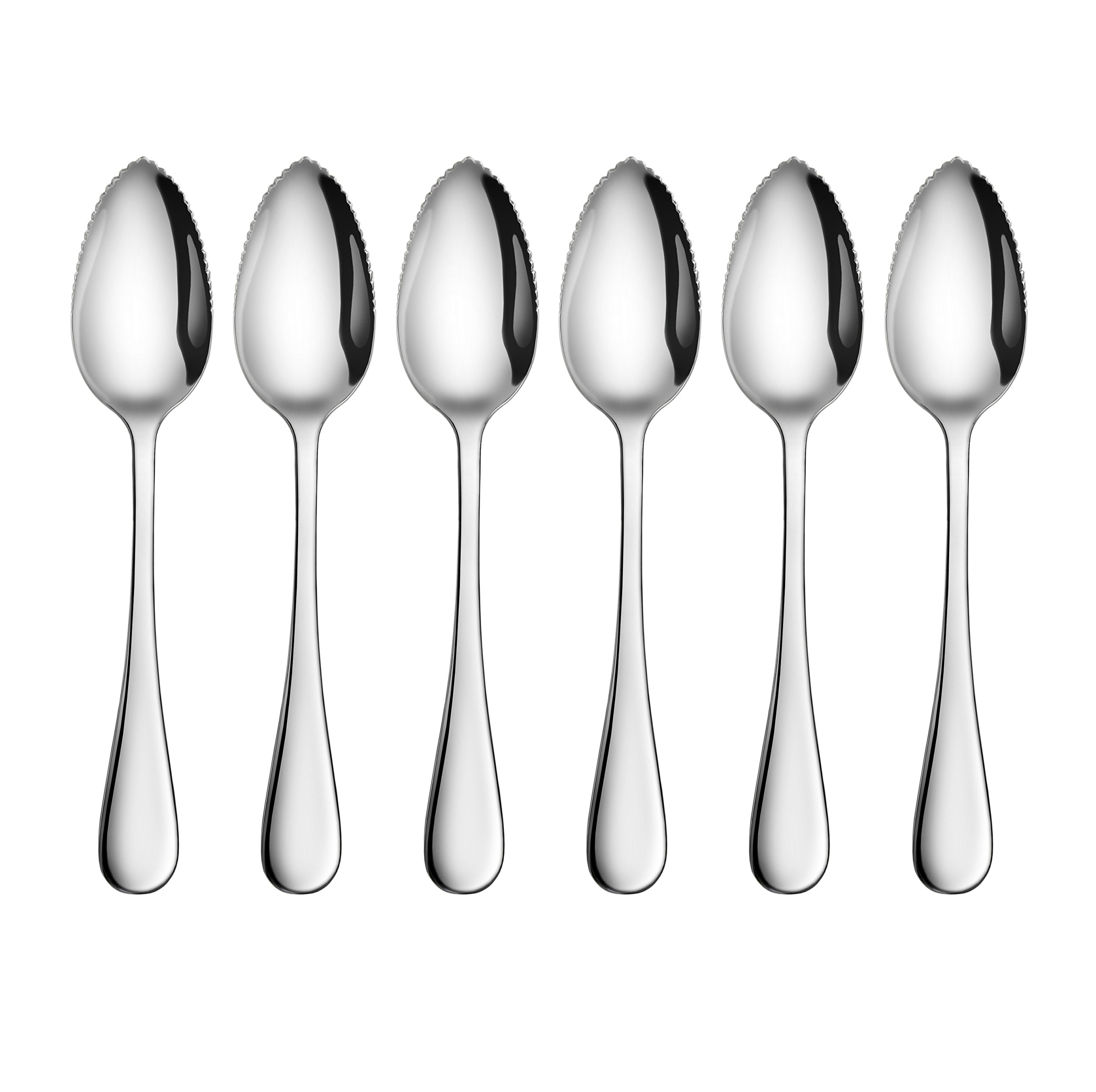 Artaste Rain 18/10 Stainless Steel Grapefruit Spoons, Set of 6