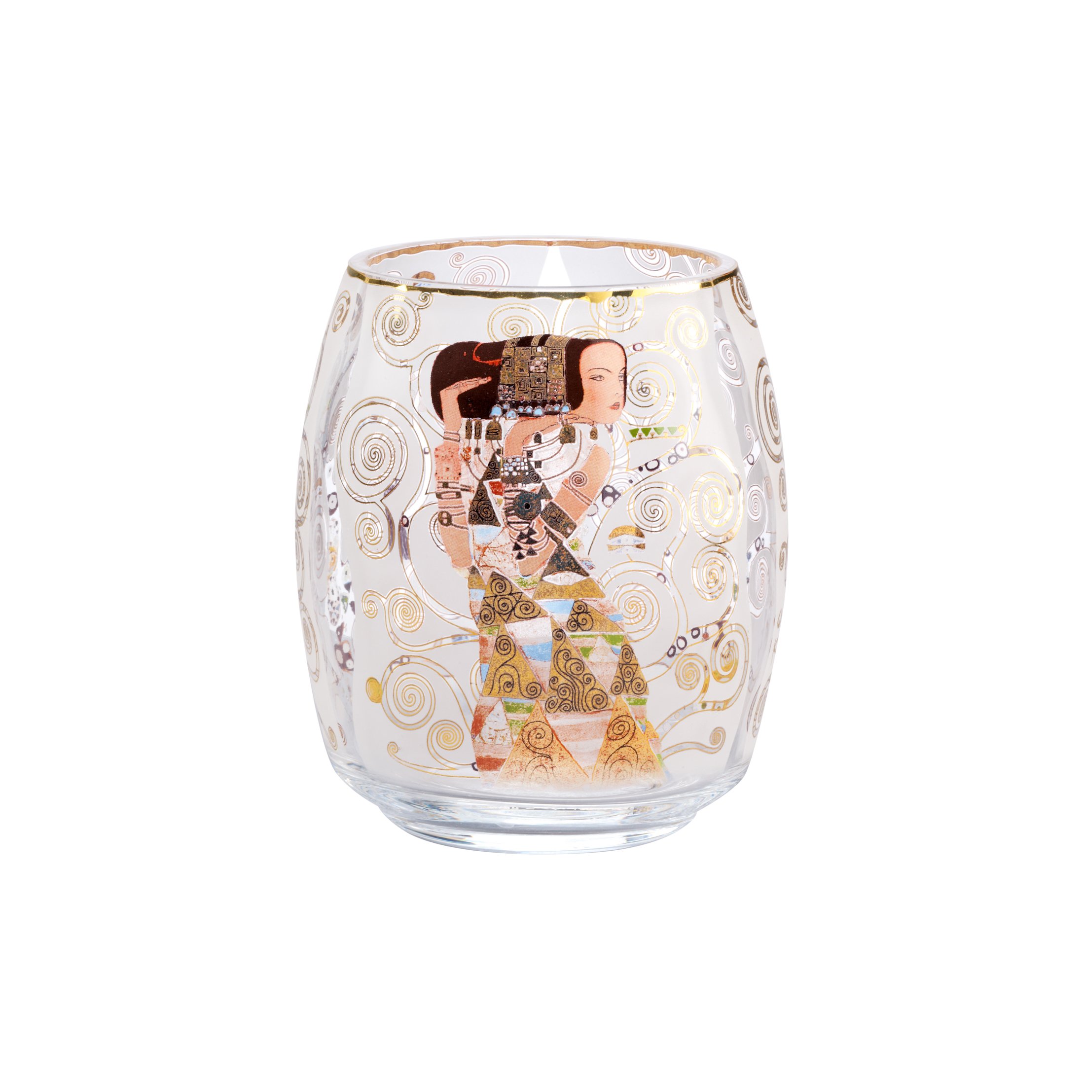 Goebel 66903535 Tealight Holder with The Expectation Design by Gustav Klimt