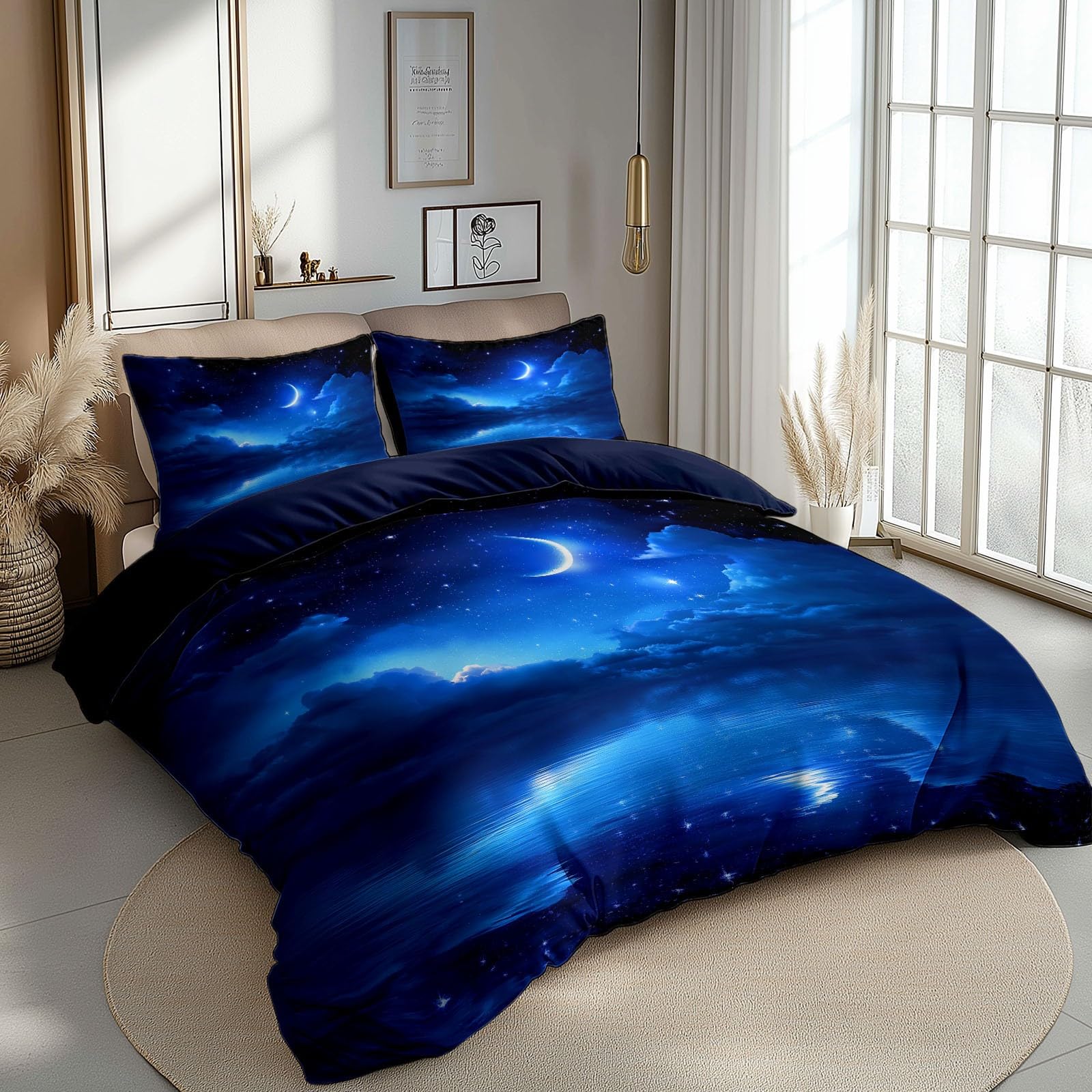 Générique Parure da letto in microfibra, 220 x 240 cm, morbida, resistente, traspirante, con cerniera, per ragazze e adolescenti