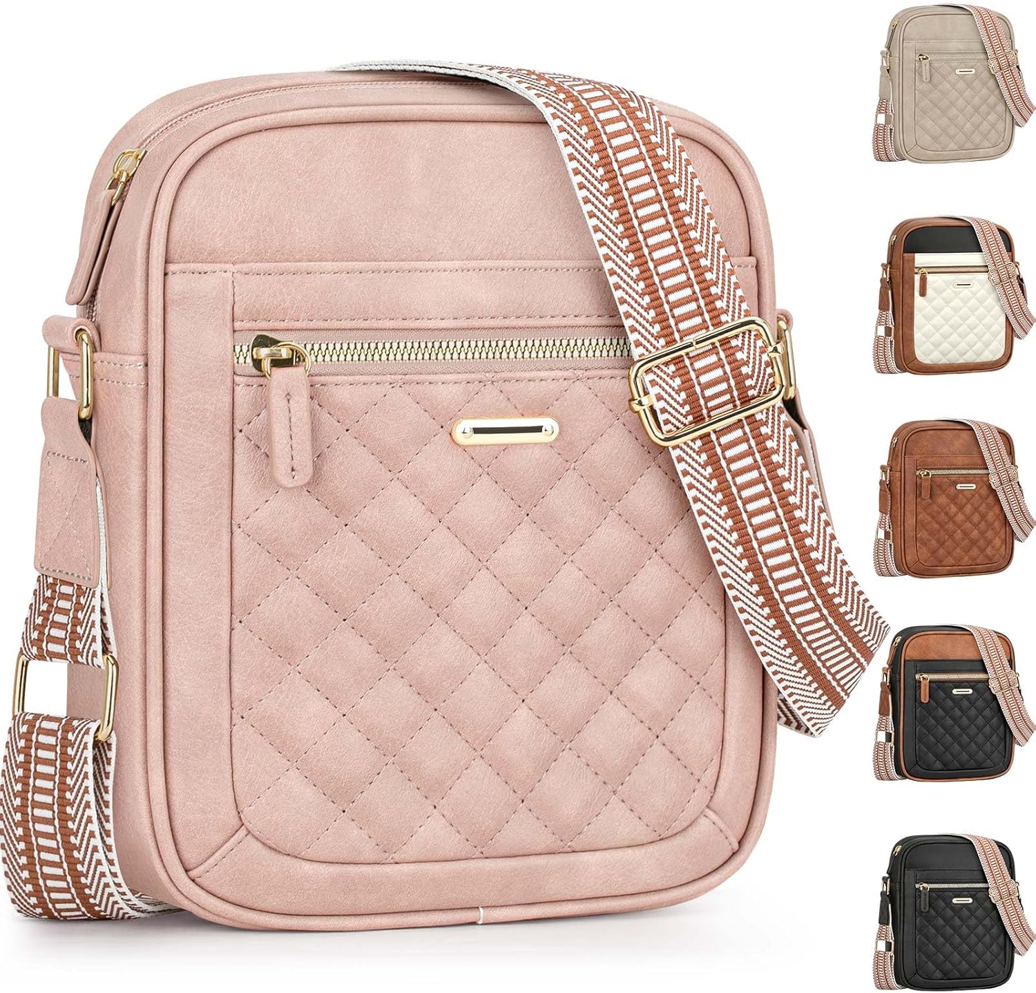 Capolo Crossbody Bags for Women Small Purses Handbag Shoulder Bags with Adjustable Strap for Travel Workout