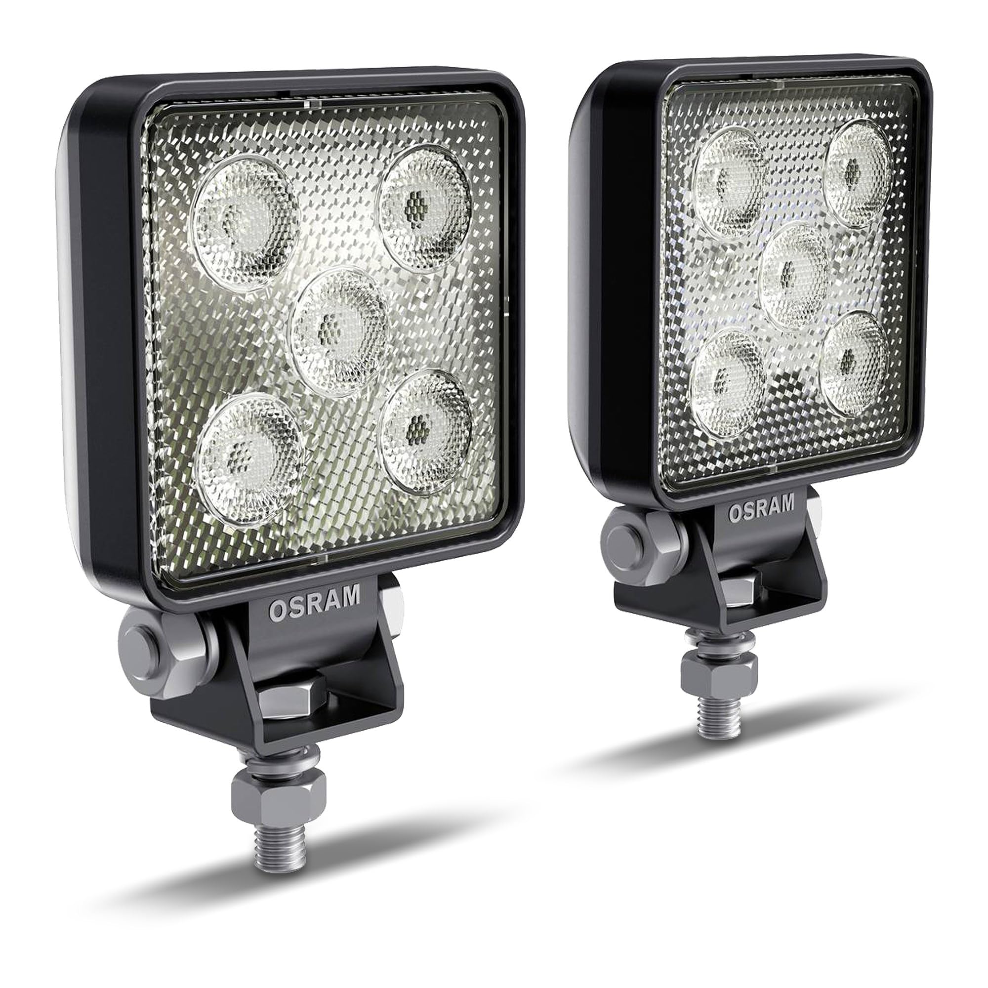 OSRAM LEDriving CUBE VX70-WD, OFF ROAD LED work lights for near field lighting, wide, 550 lumens, light beam up to 43 m, rectangular high-performance LED spot lights, duo-pack (2 pieces)