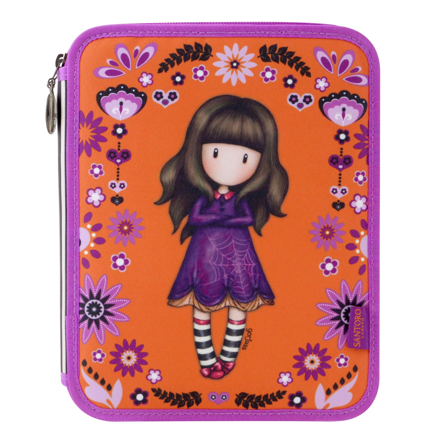 SANTORO GORJUSS Plumier Doble Monedero, Unisex infantil, Naranja (Naranja)