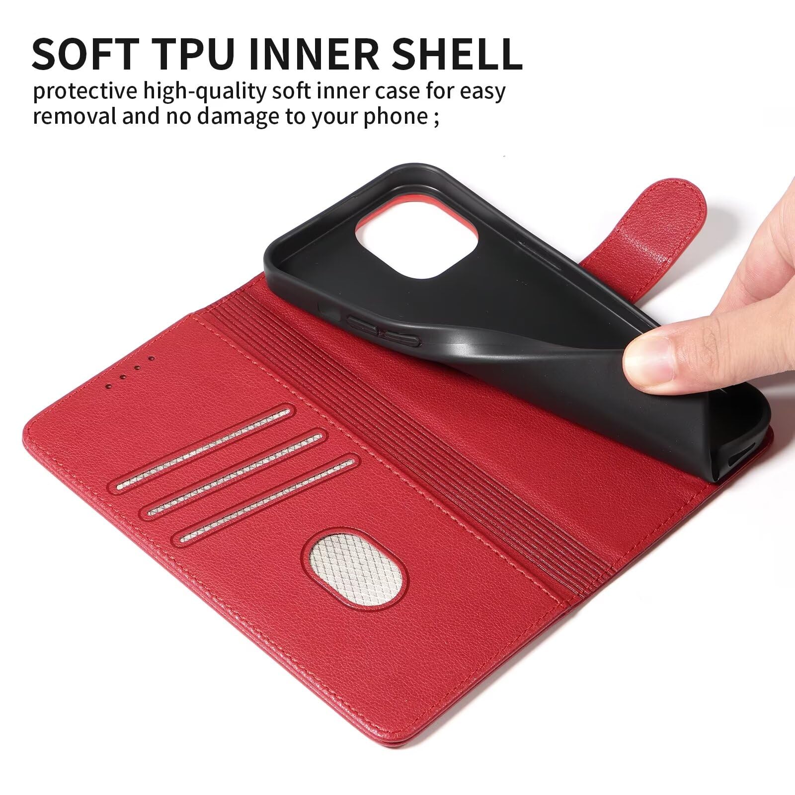 Cover per Xiaomi Redmi Note 12 Pro Plus 5G Flip Custodia in Pelle PU, Cover a