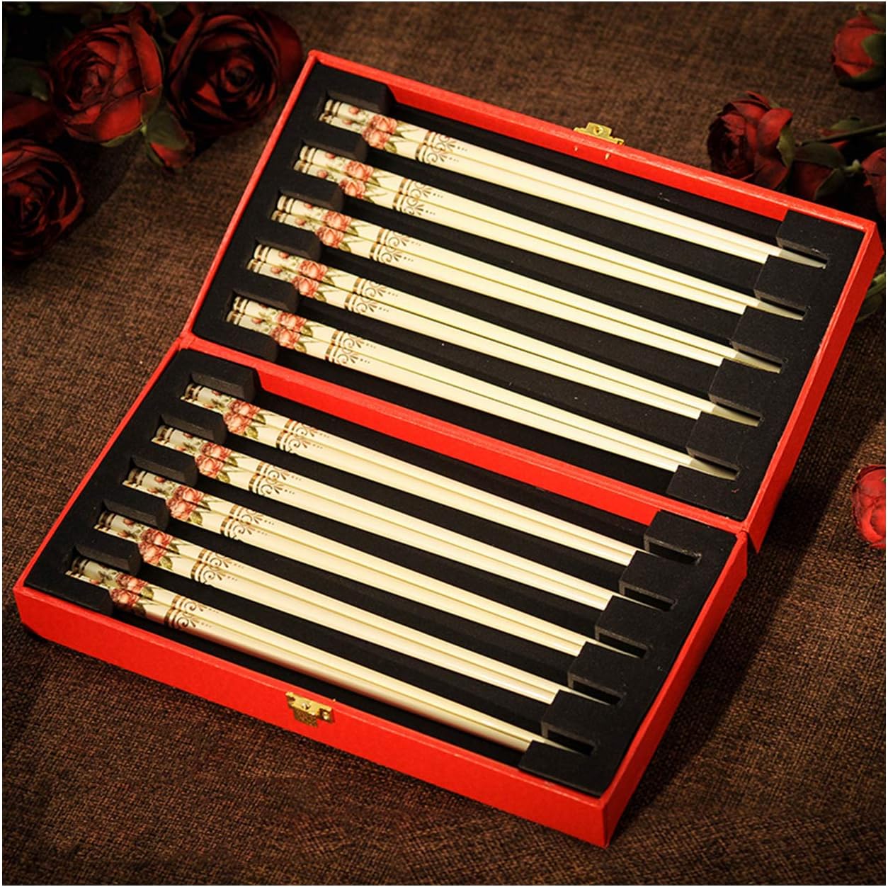 ナルミボーンチャイナ 高級磁器 牡丹柄模様の陶器皿 銘々皿 5枚セット