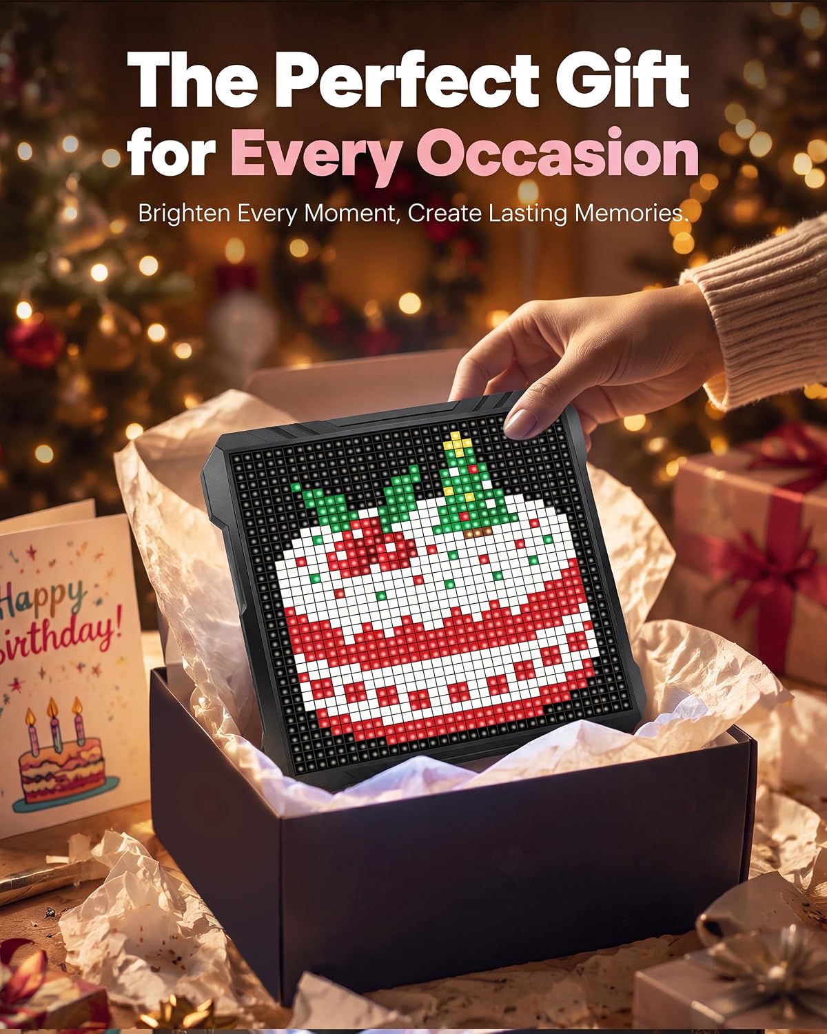 32x32 LED Pixel Art Display, USB Powered Gaming Desk Decor with App | Pixel Display, Pixel Clock, Programmable Led, Desk Wall Mount, Decor for Game Room, Bedroom, Teen Boy Gifts 9 81vSAvrgOLL. AC SL1500