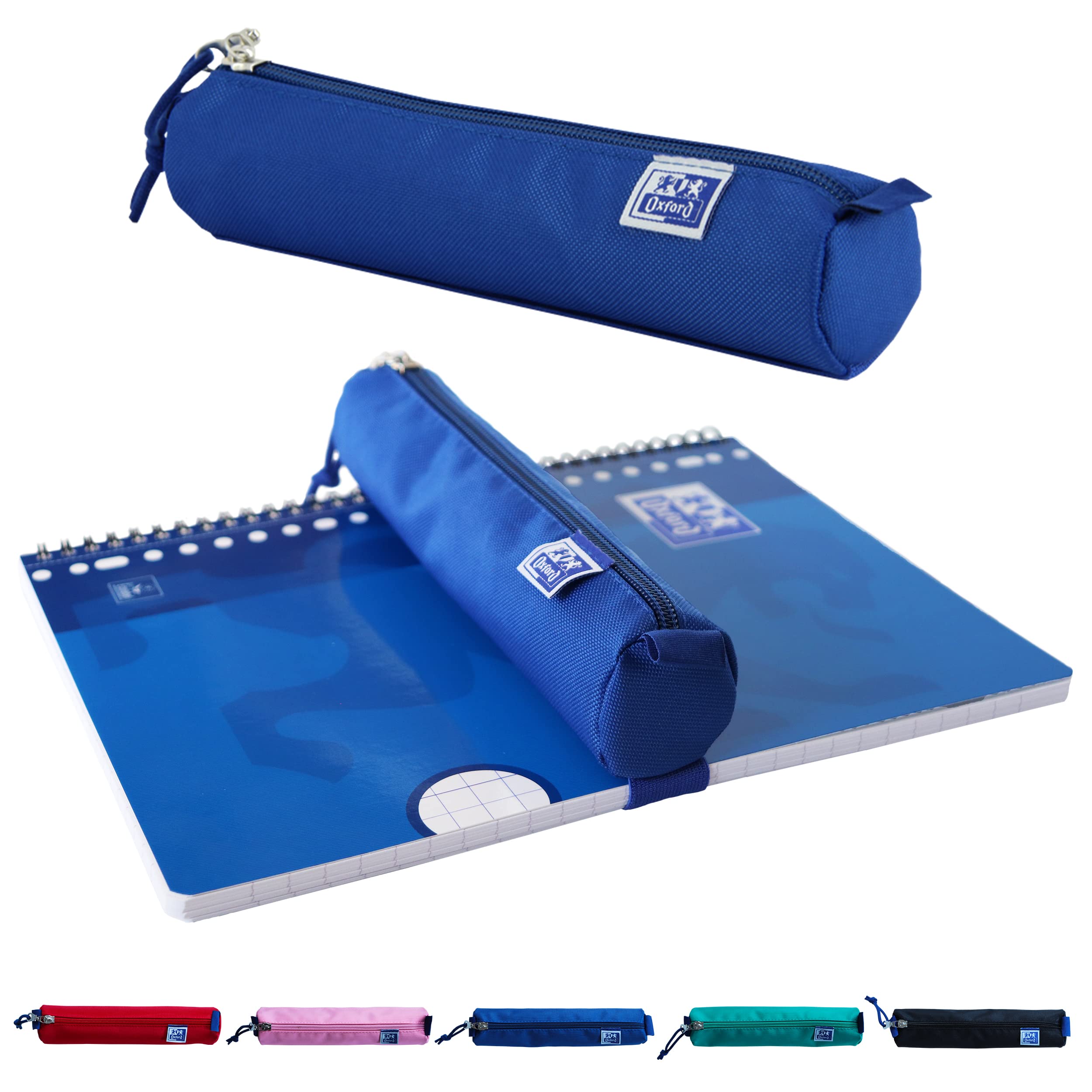 Oxford Estuche Azul Redondo 22 cm