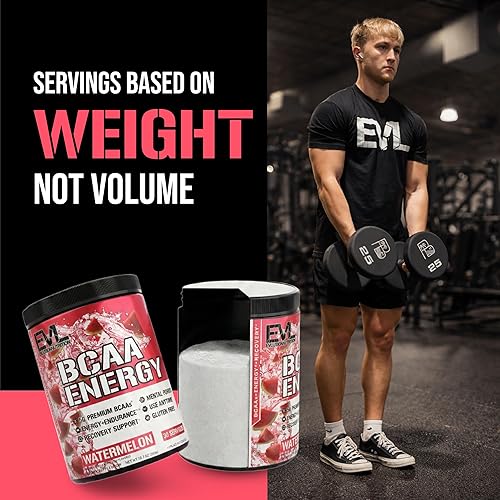 Miniatura 6 de Evlution Nutrition BCAA Energy - Suplemento de aminoácido energizante de alto rendimiento para el desarrollo muscular, recuperación, resistencia y