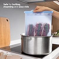 Vista 3 de Ziploc Endurables - Bolsa grande y recipiente mediano, bolsas de silicona reutilizables y recipientes de almacenamiento de alimentos