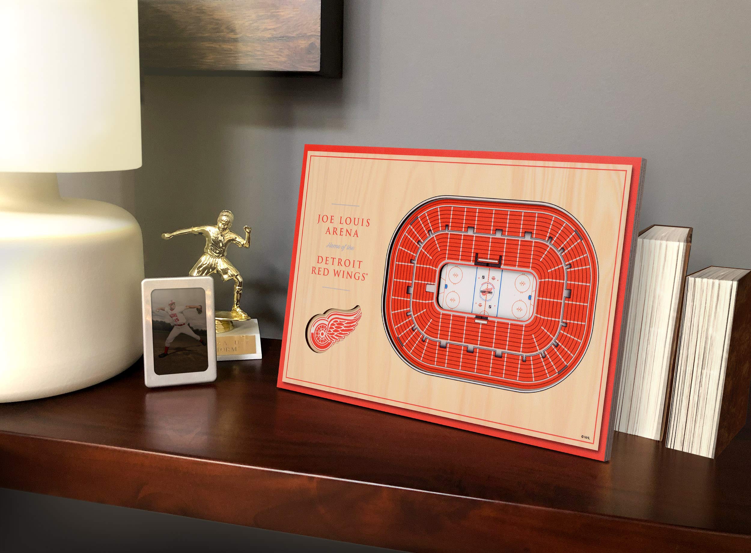 YouTheFan NHL Detroit Red Wings 30,5 x 20,3 cm 3D Joe Louis Arena StadiumView Display