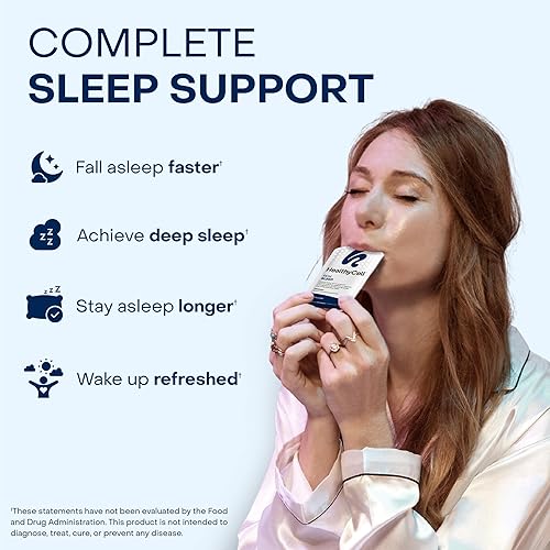 Miniatura 2 de HealthyCell REM Sleep - Suplemento de gel líquido extra fuerte para dormir para adultos - Suplemento de melatonina, magnesio, GABA, L-teanina -