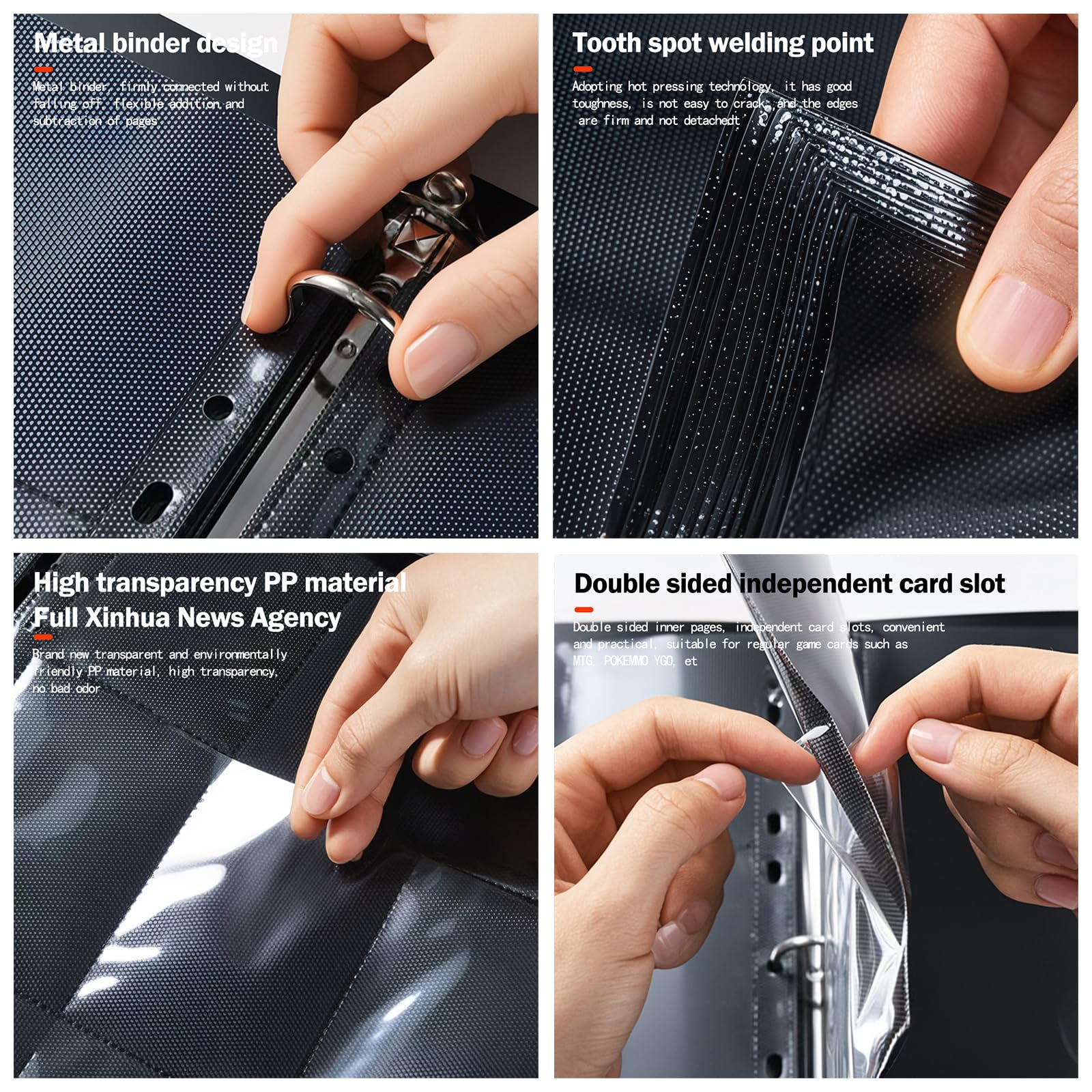 Carpeta De Tarjetas De Fútbol, Carpeta De Tarjetas De Comercio De 9 Bolsillos Con 50 Mangas