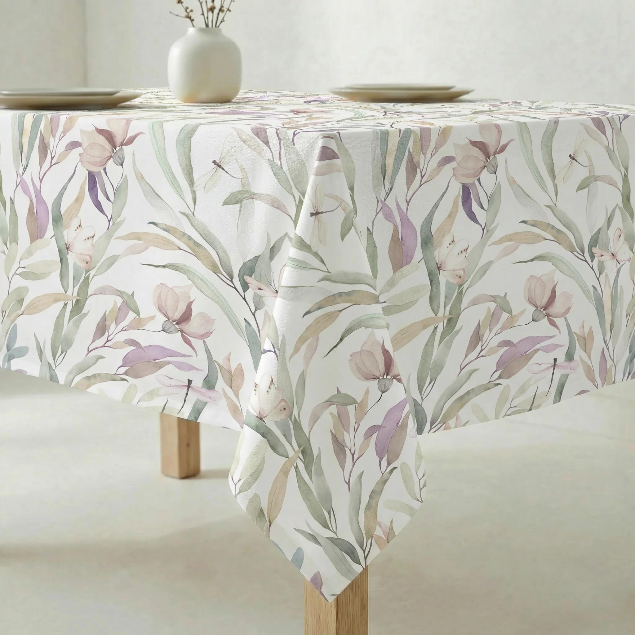 BELUM | Obrus 250x140 cm przeciw plamom 100% bawełna żywiczna Model 0120-248, obrus bez ceraty, obrus w dotyku bawełna, obrus wodoodporny, odporny na plamy
