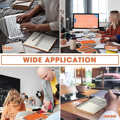 Vista 41 de Jutom 18 cuadernos pequeños en espiral, blocs de notas de 3 x 5 pulgadas, cuadernos de bolsillo pequeño a granel, mini bloc de notas con páginas