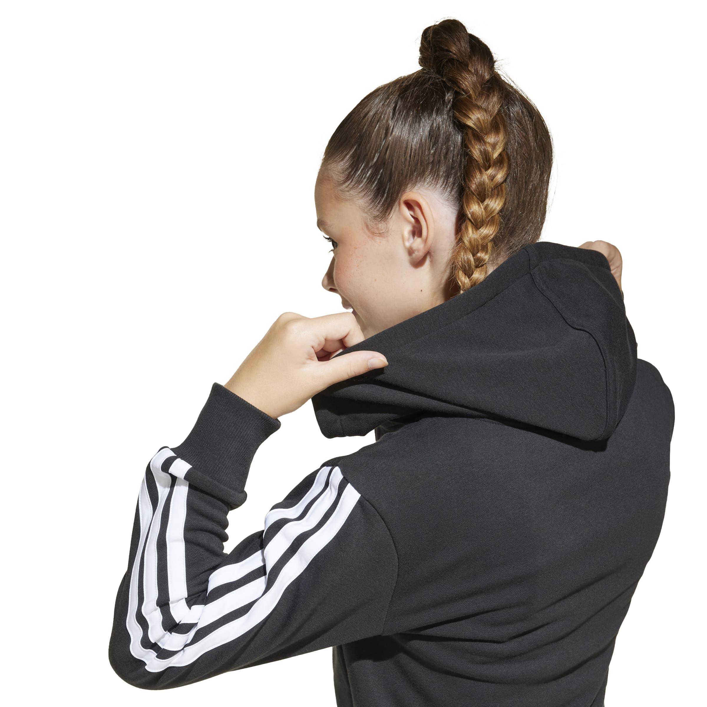 Adidas Mädchen Essentials Full Zip Crop Hoodie