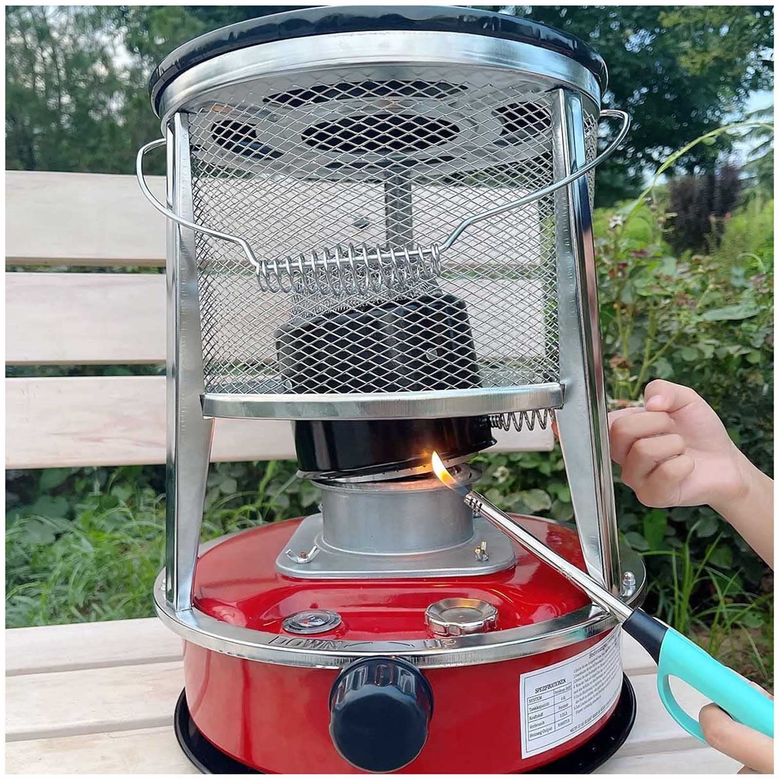 Calentador de Queroseno Portátil, Quemador de Queroseno para Estufas de Interior, Calentador de Parafina de Aceite para Camping Al Aire Libre/4.6Lred
