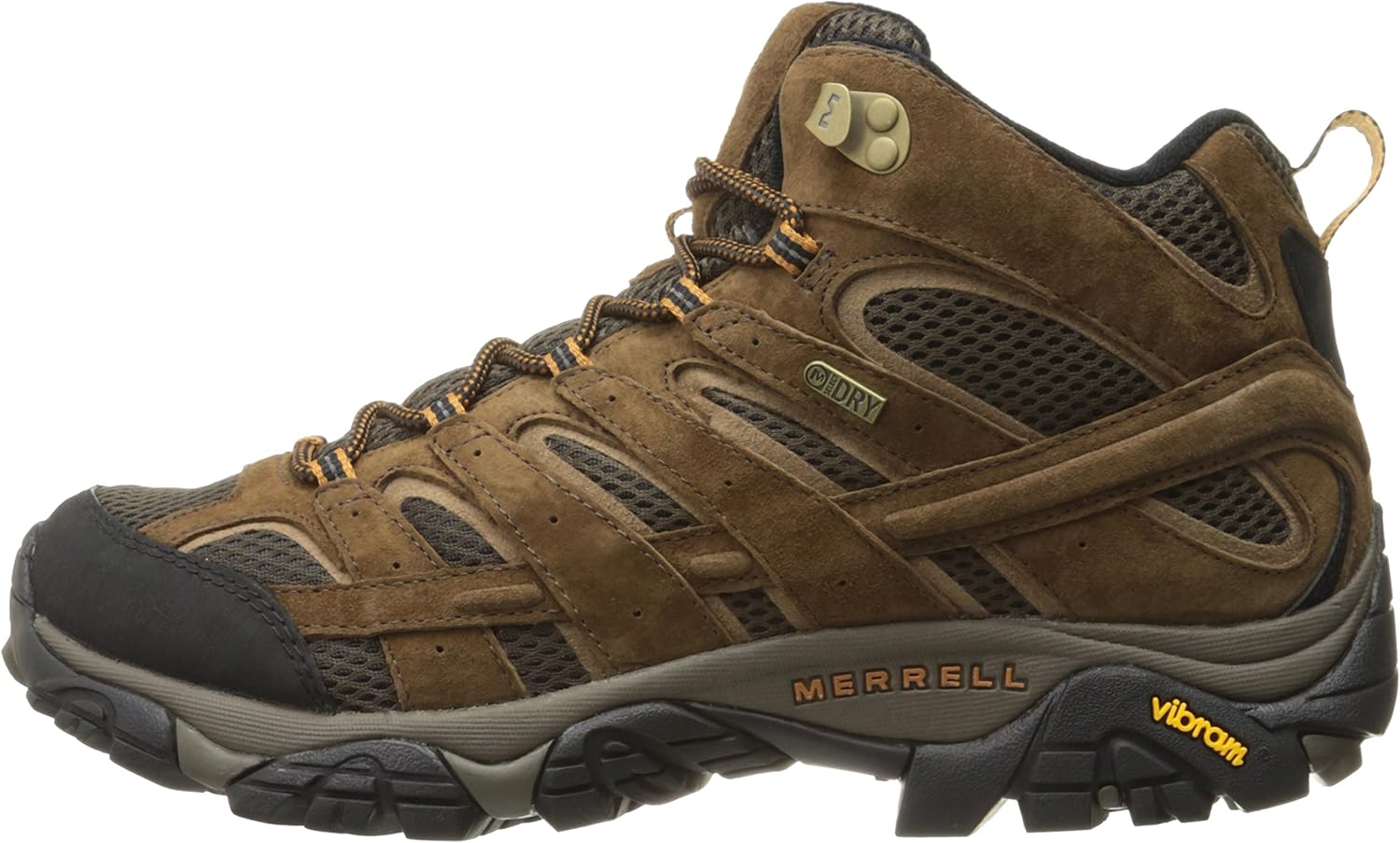 Merrell Men's Moab 2 Mid Waterproof Hiking Boot 7 Wide Earth