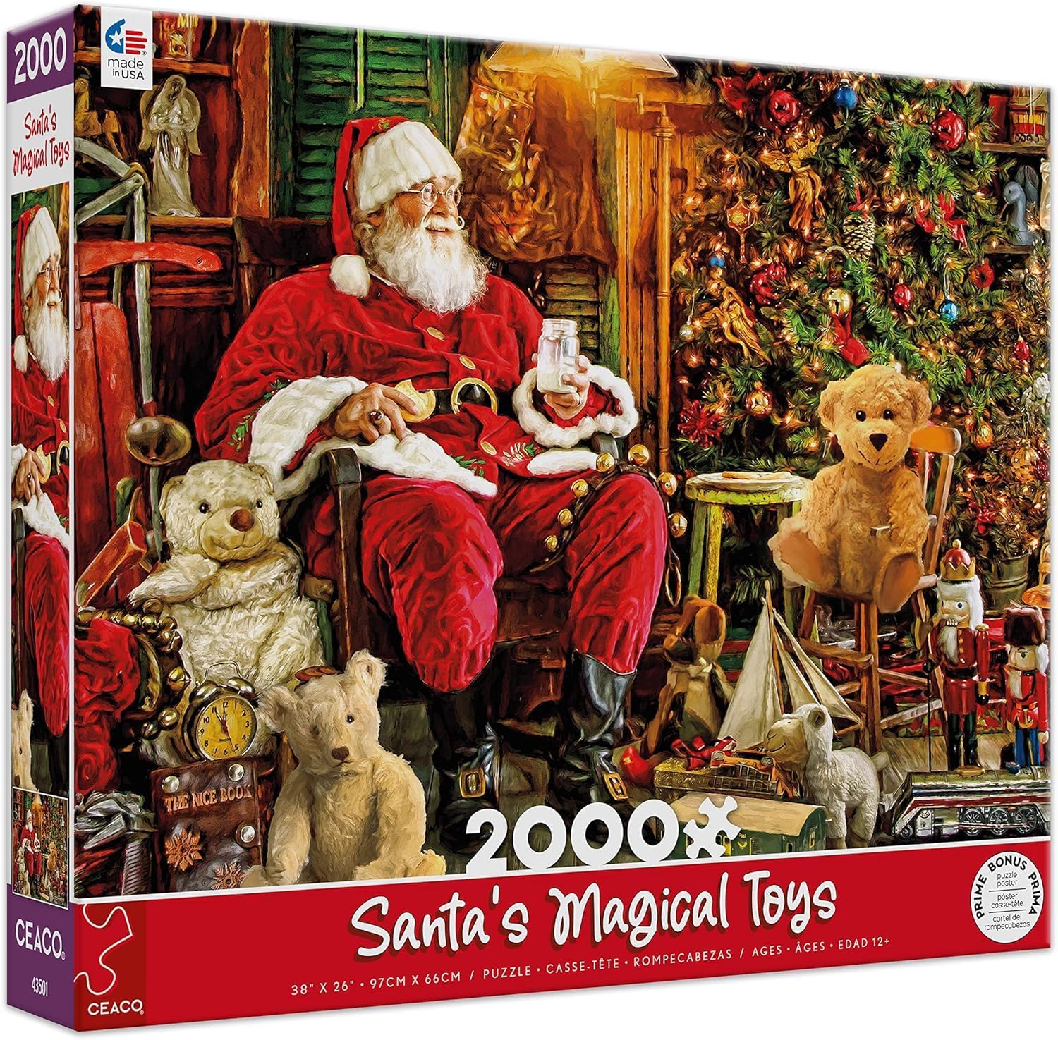 Ceaco - Holiday - Santa's Magical Toys - 2000 Piece Jigsaw Puzzle