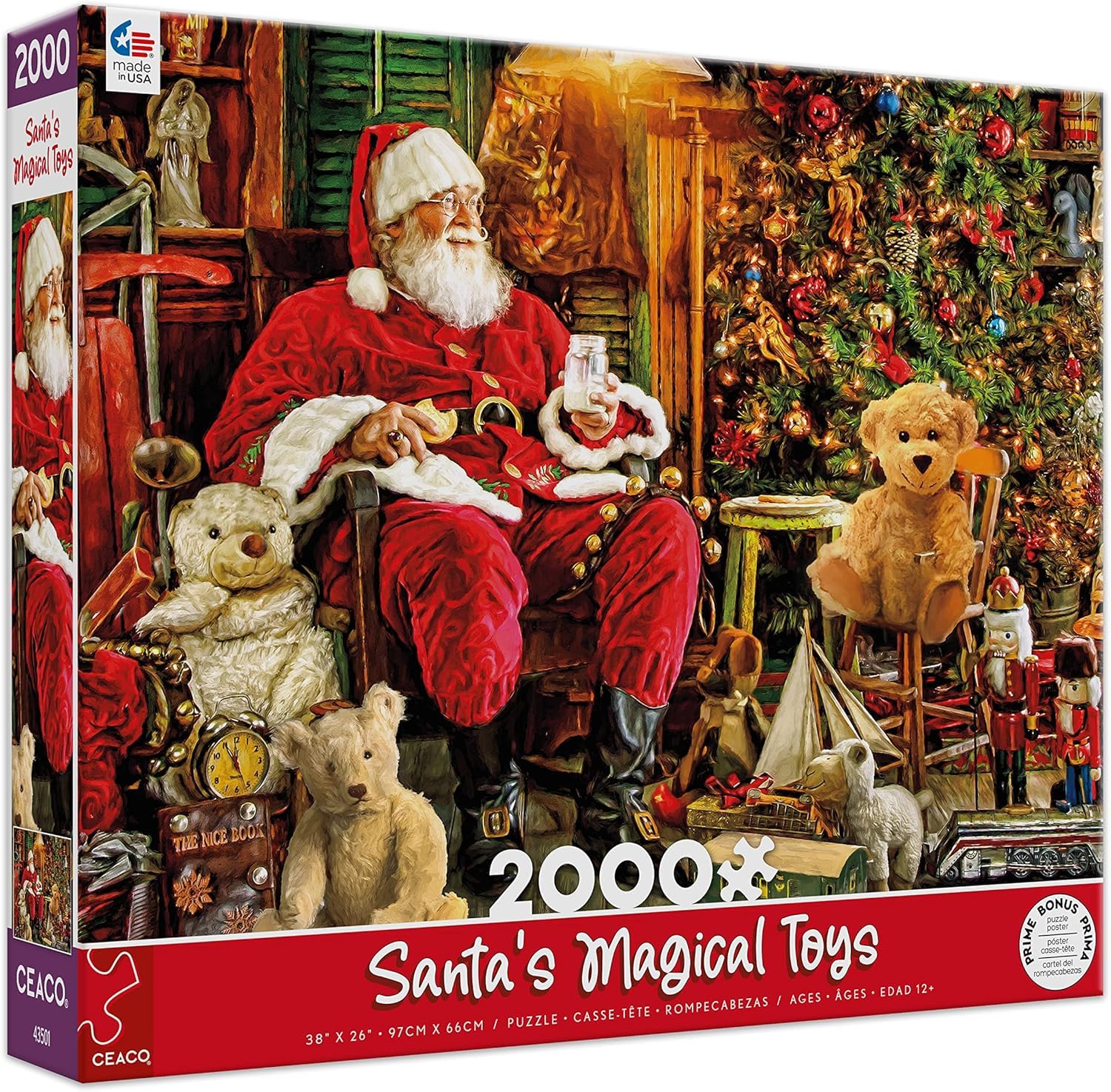 Amazon.com: Ceaco - Holiday - Santa's Magical Toys - 2000 Piece